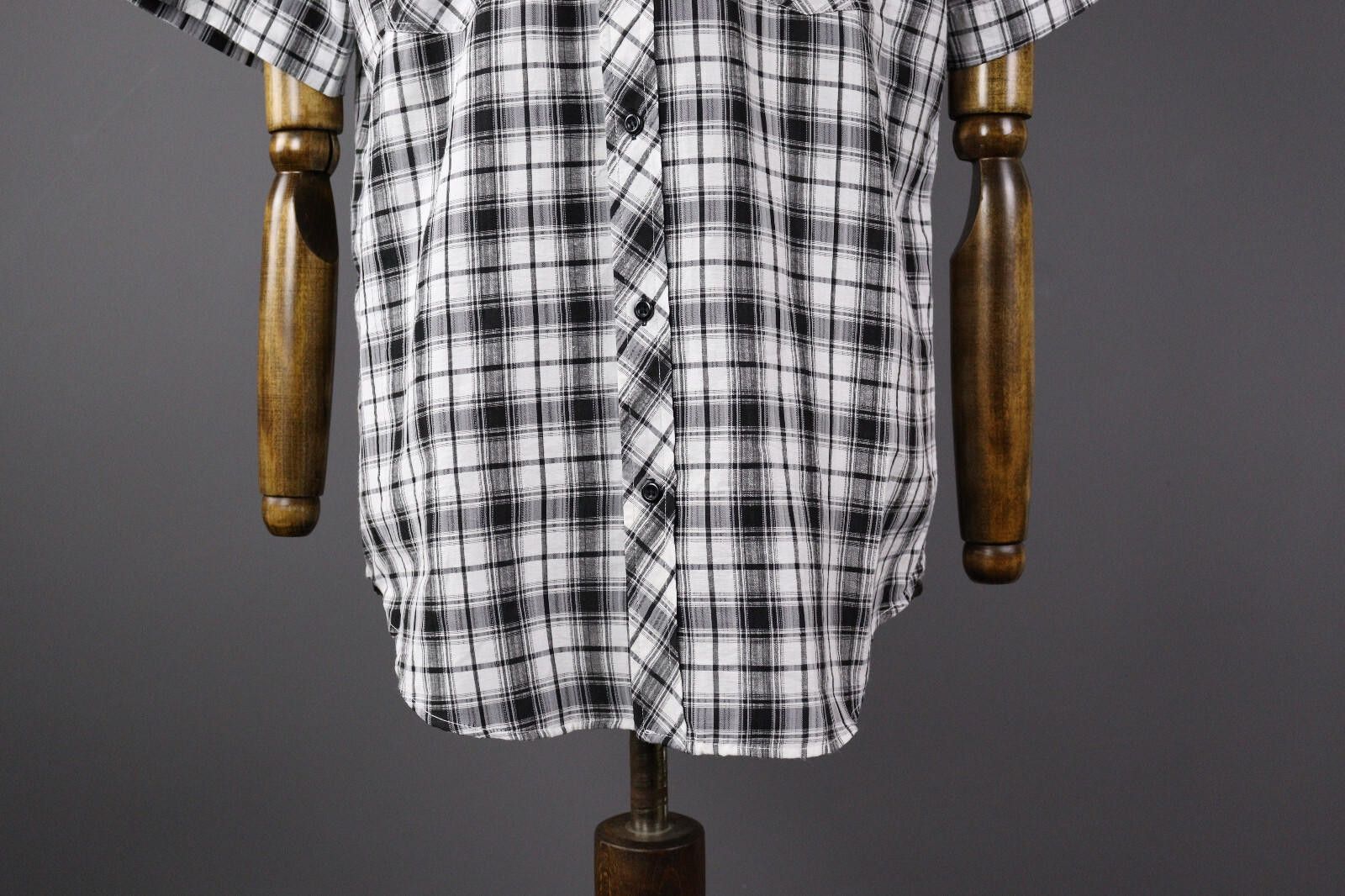 Ed Hardy Ed Hardy Check Casual Short Sleeve Button Down Shirt Size XL Size US XL / EU 56 / 4 - 4 Thumbnail