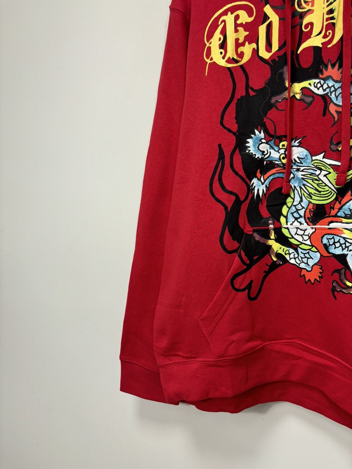Ed Hardy Ed Hardy NEW Chinese Dragon Fire Tattoo Logo Y2K Red Hoodie Size US XL / EU 56 / 4 - 7 Thumbnail
