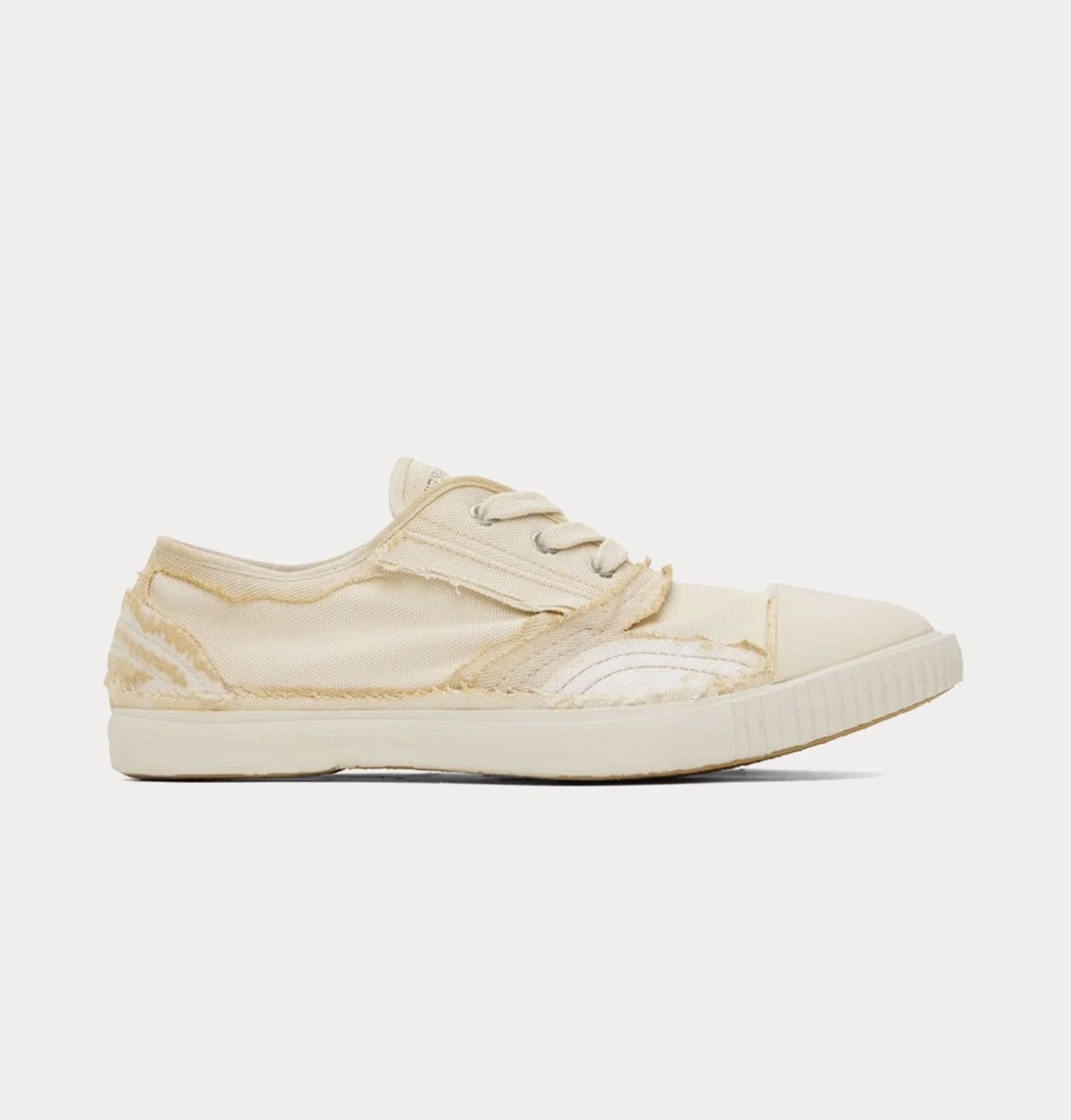 Maison Margiela Maison Margiela Inside-Out Canvas Natural Low Top Sneakers Size US 6 / IT 36 - 1 Thumbnail