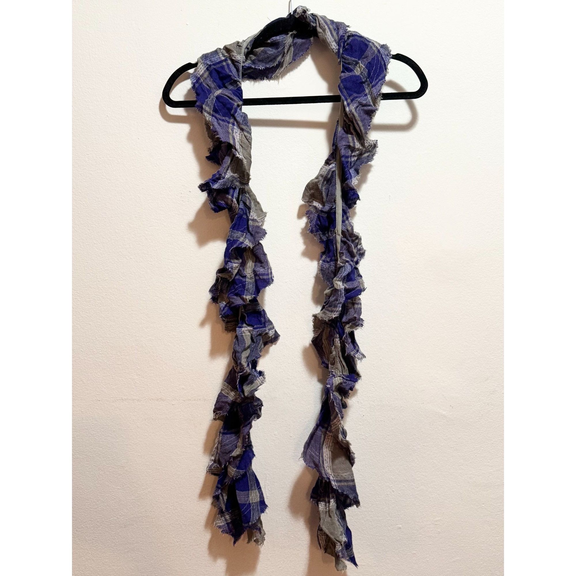 Gap GAP Vintage Y2K Plaid Fringe Scarf Shall Size ONE SIZE - 3 Thumbnail