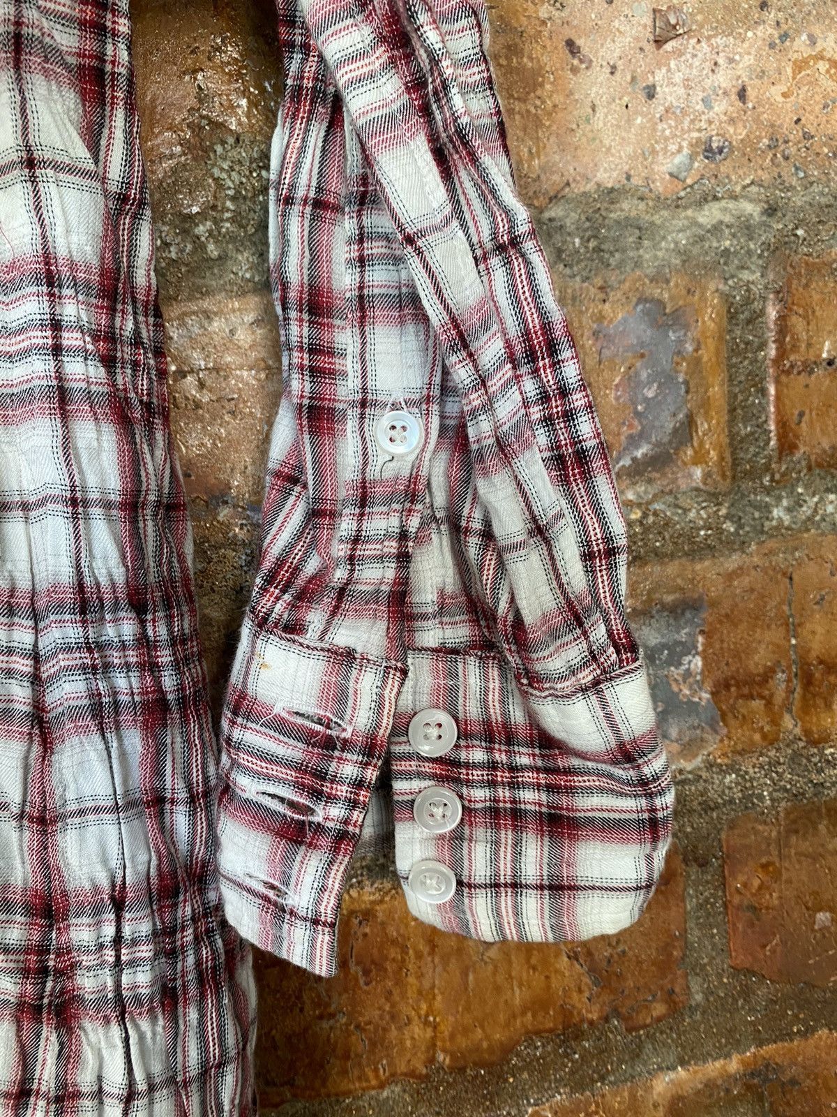 Isamu Katayama Backlash Vtg Edge Rupert wrinkles checked flannel Size US S / EU 44-46 / 1 - 10 Thumbnail