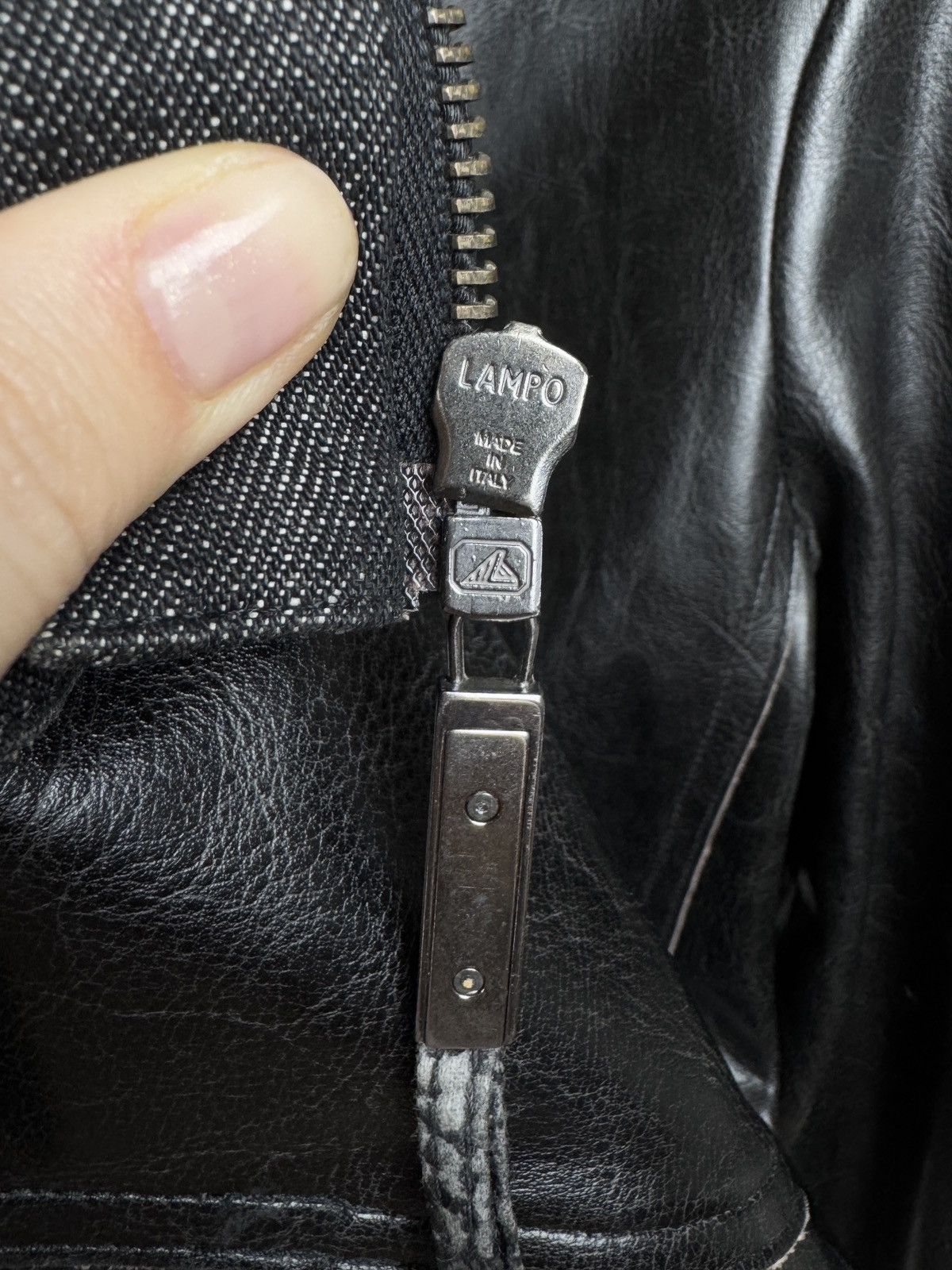 Ferre GF Ferre Jeans black faux leather bomber jacket size L Size US L / EU 52-54 / 3 - 11 Thumbnail