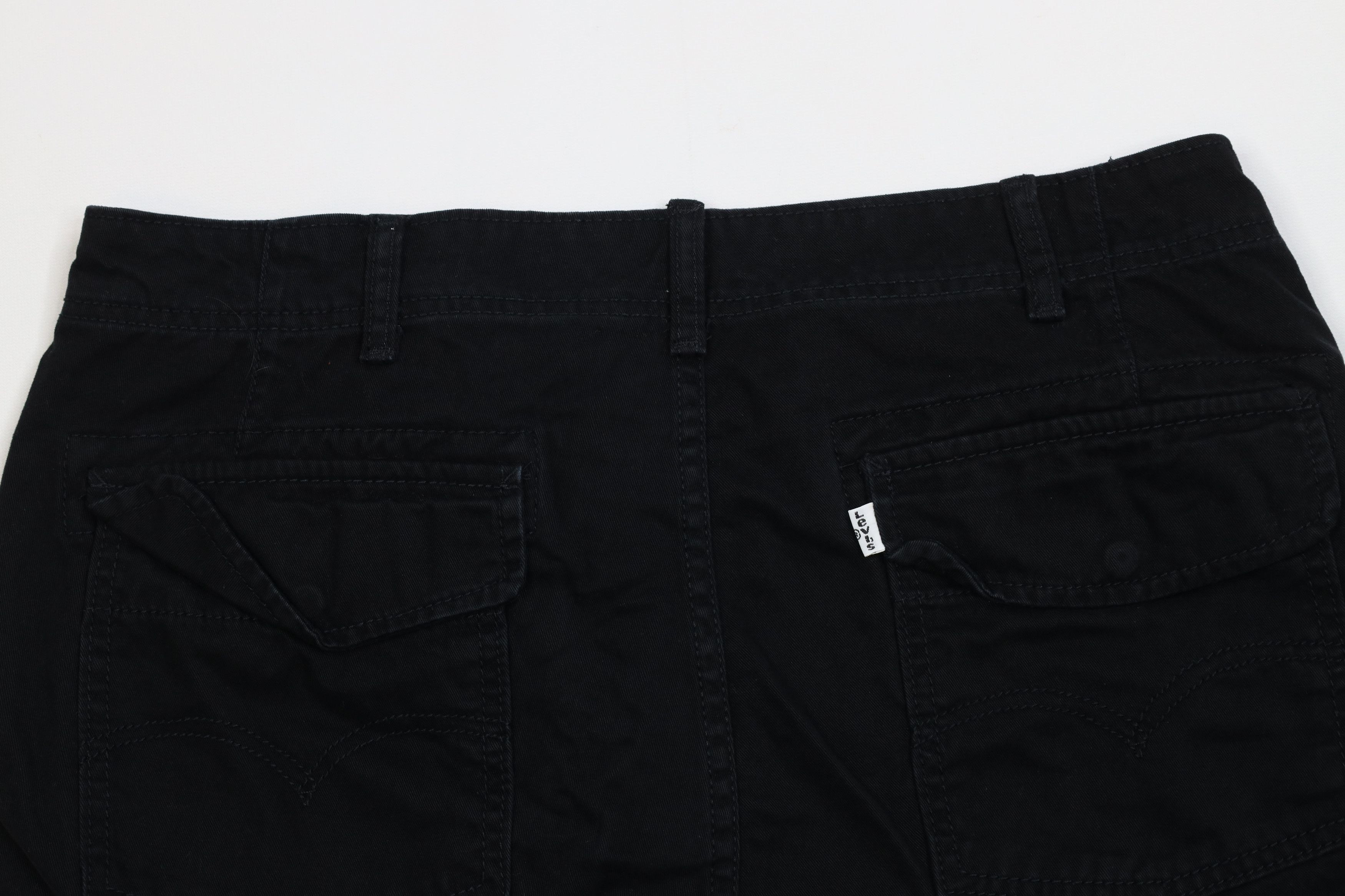 Levi's Vintage Y2K Levis Baggy Loose Fit Cargo Shorts Black Cotton Size US 34 / EU 50 - 9 Thumbnail
