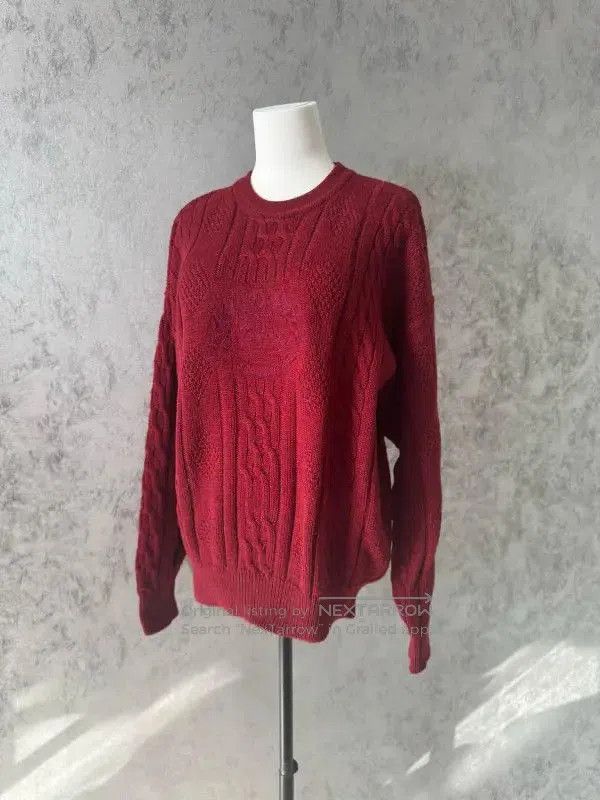 Burberry Burberry Wine Red Wool Long Sleeve Sweater. Size M / US 6-8 / IT 42-44 - 1 Thumbnail