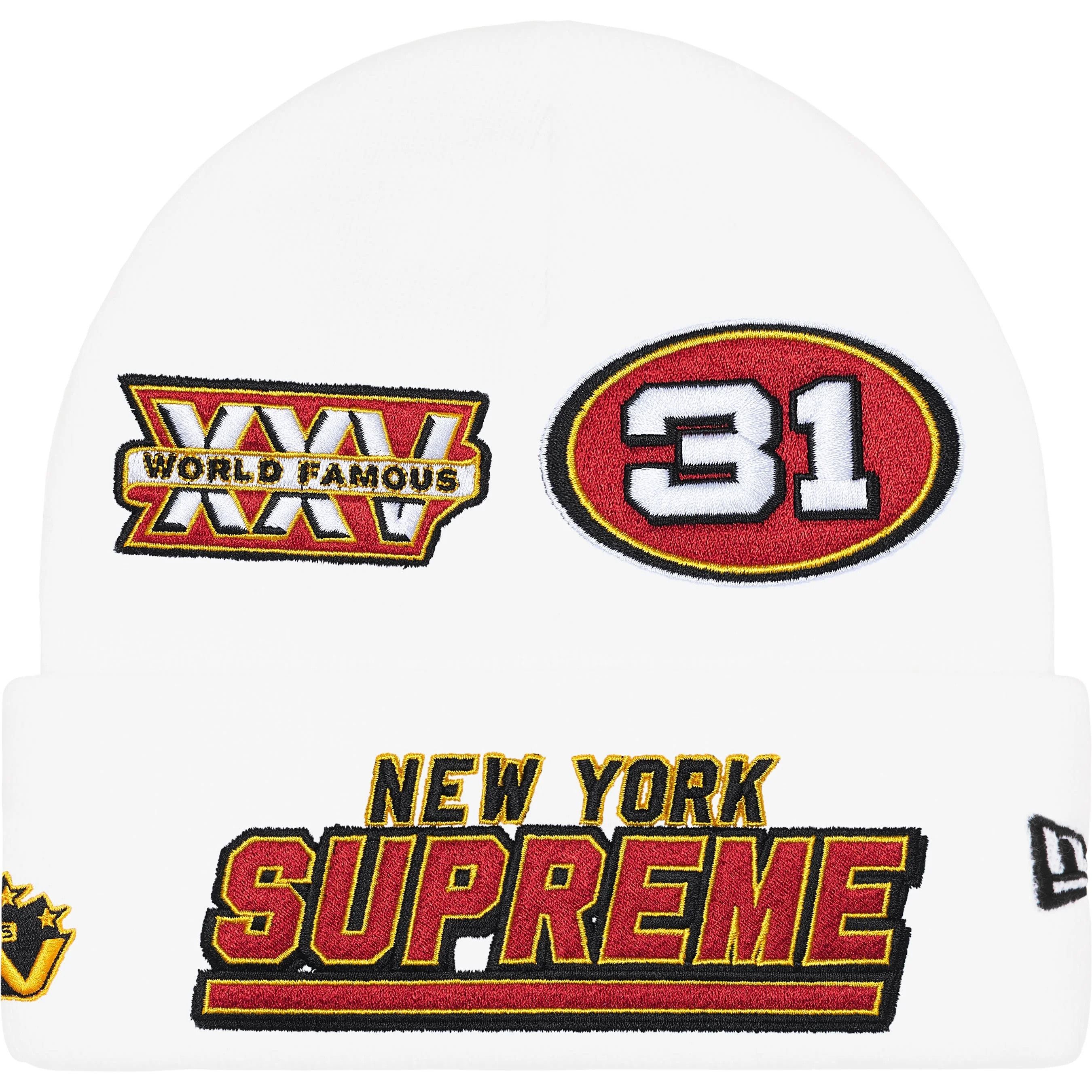 MLB × Supreme Supreme New Era Football Beanie Size ONE SIZE - 1 Thumbnail