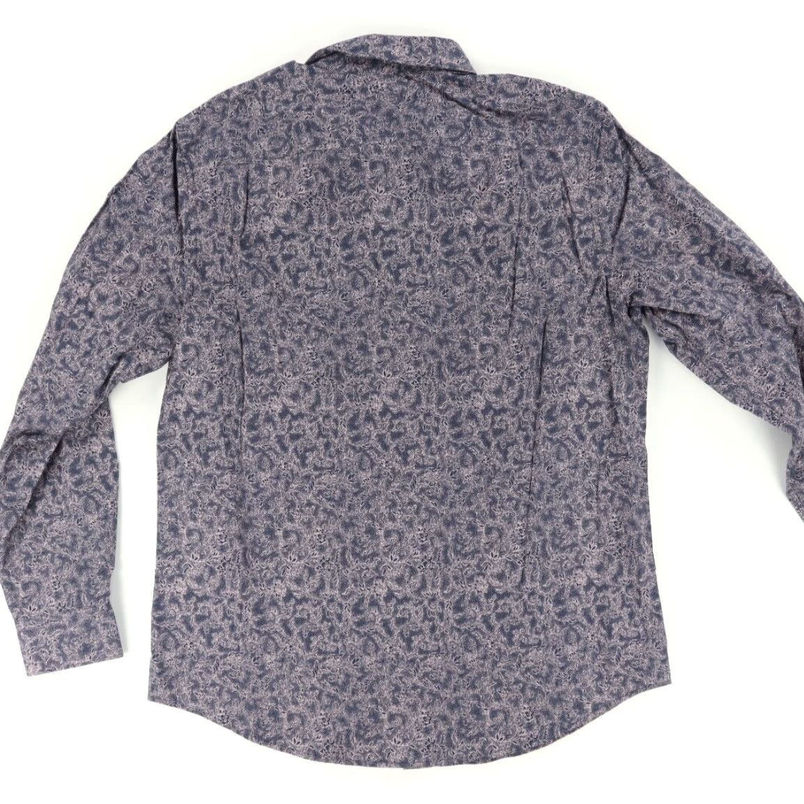 Perry Ellis Perry Ellis Cotton Paisley Long Sleeve Button Up Shirt Pink Men's L Shirt Size US L / EU 52-54 / 3 - 4 Thumbnail