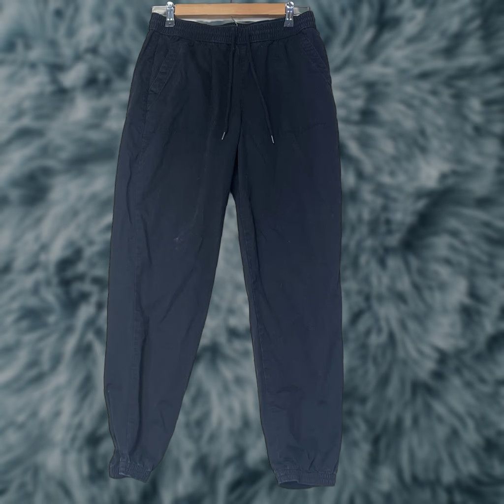 Vans VANS Jogger Pants Mens Womens Unisex XS Black Elastic Drawstring Comfort Pockets Stretch Flat Front Straight Casual Workwear Modern XS Size 26" / US 2 / IT 38 - 1 Thumbnail