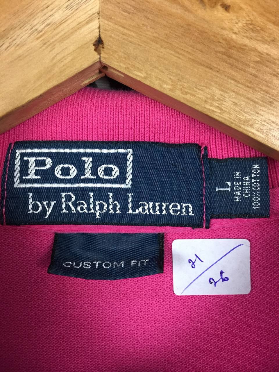 Polo Ralph Lauren Vtg Polo Ralph Lauren Small Logo Custom Fit Polo Tee Size US L / EU 52-54 / 3 - 9 Thumbnail