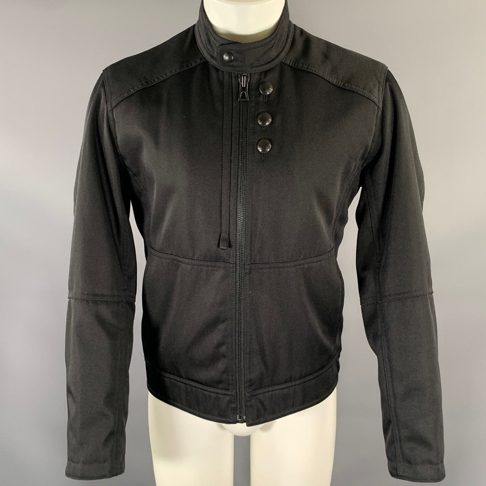 Hugo Boss HUGO BOSS Size 38 Black Polyester Zip Up Jacket Size US M / EU 48-50 / 2 - 1 Thumbnail