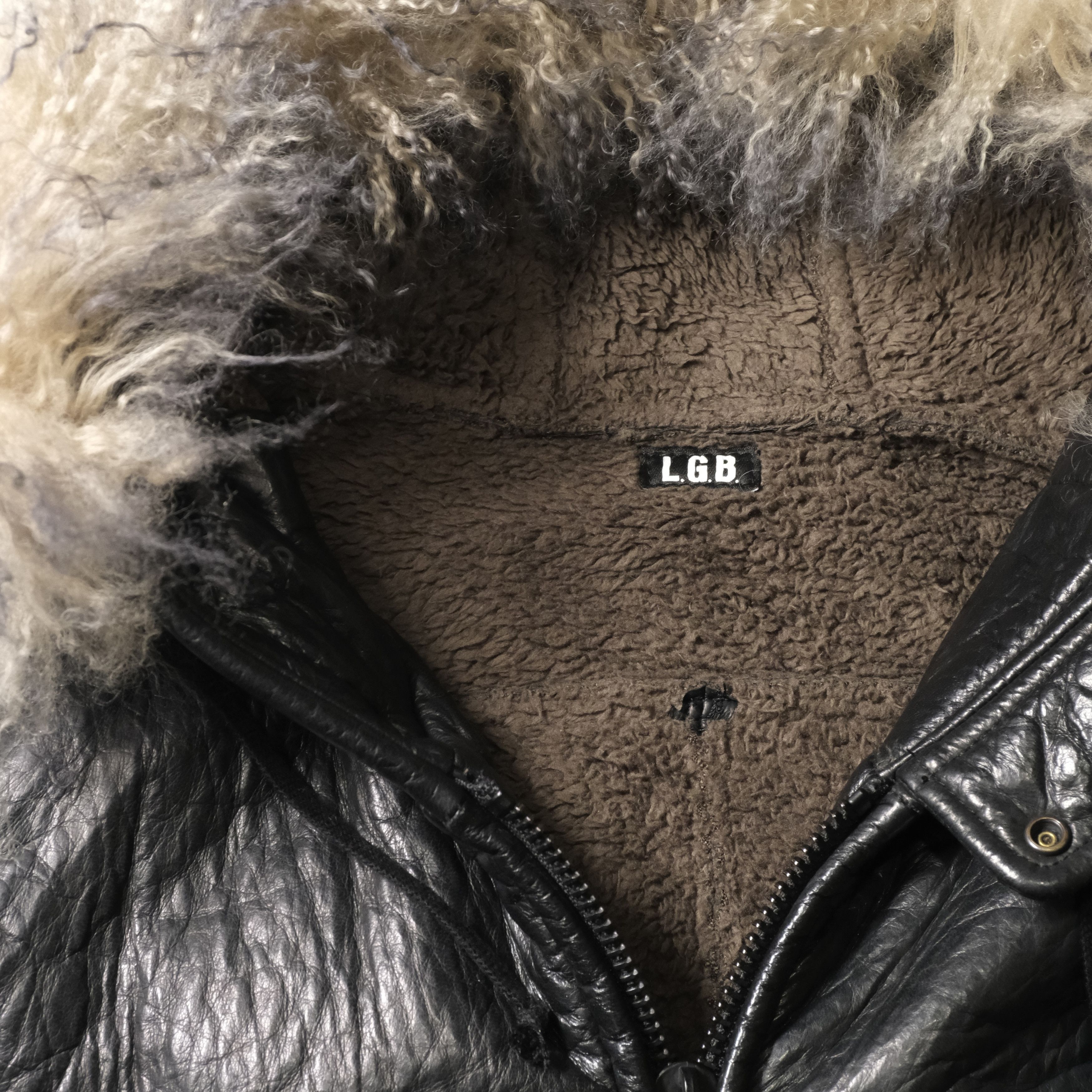 Le Grande Bleu (L.G.B.) L.G.B Leather Fur Jacket Size US S / EU 44-46 / 1 - 8 Thumbnail