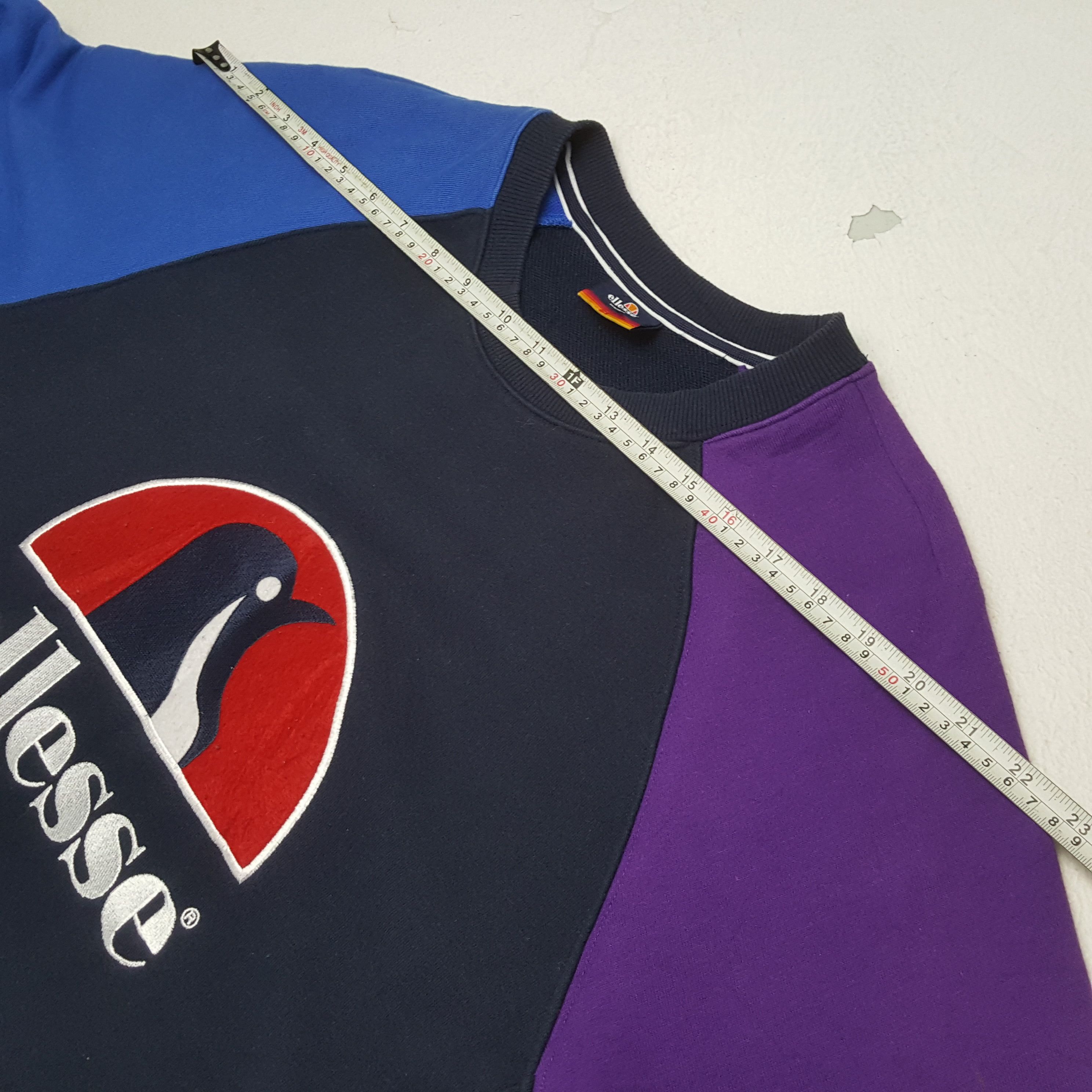 Ellesse × Vintage ELLESSE Center Spellout Design Colourful Sweatshirt Size US L / EU 52-54 / 3 - 4 Thumbnail