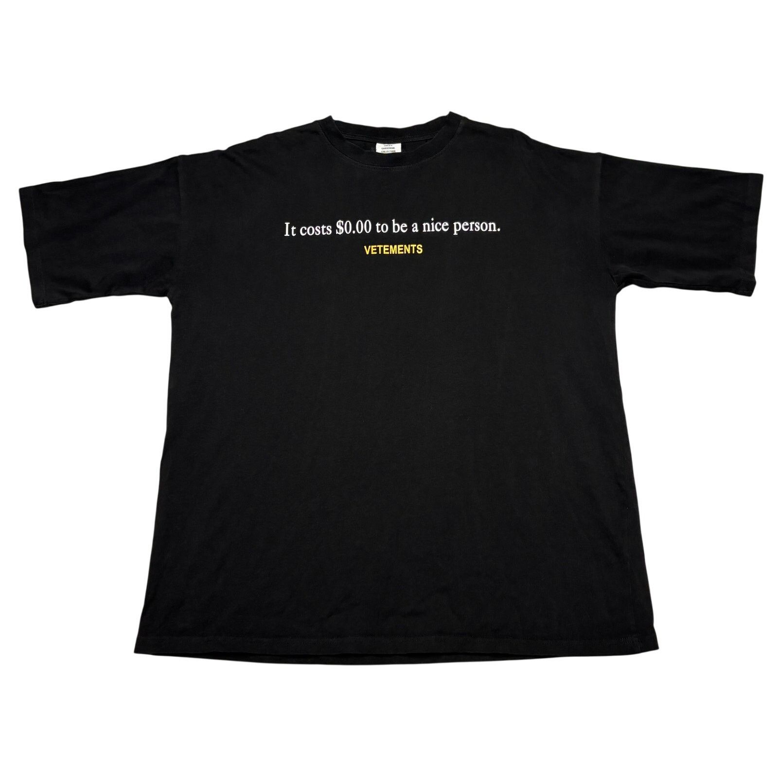 Vetements Vetements Nice Person Tee Shirt Men's Large Streetwear Size US M / EU 48-50 / 2 - 1 Thumbnail