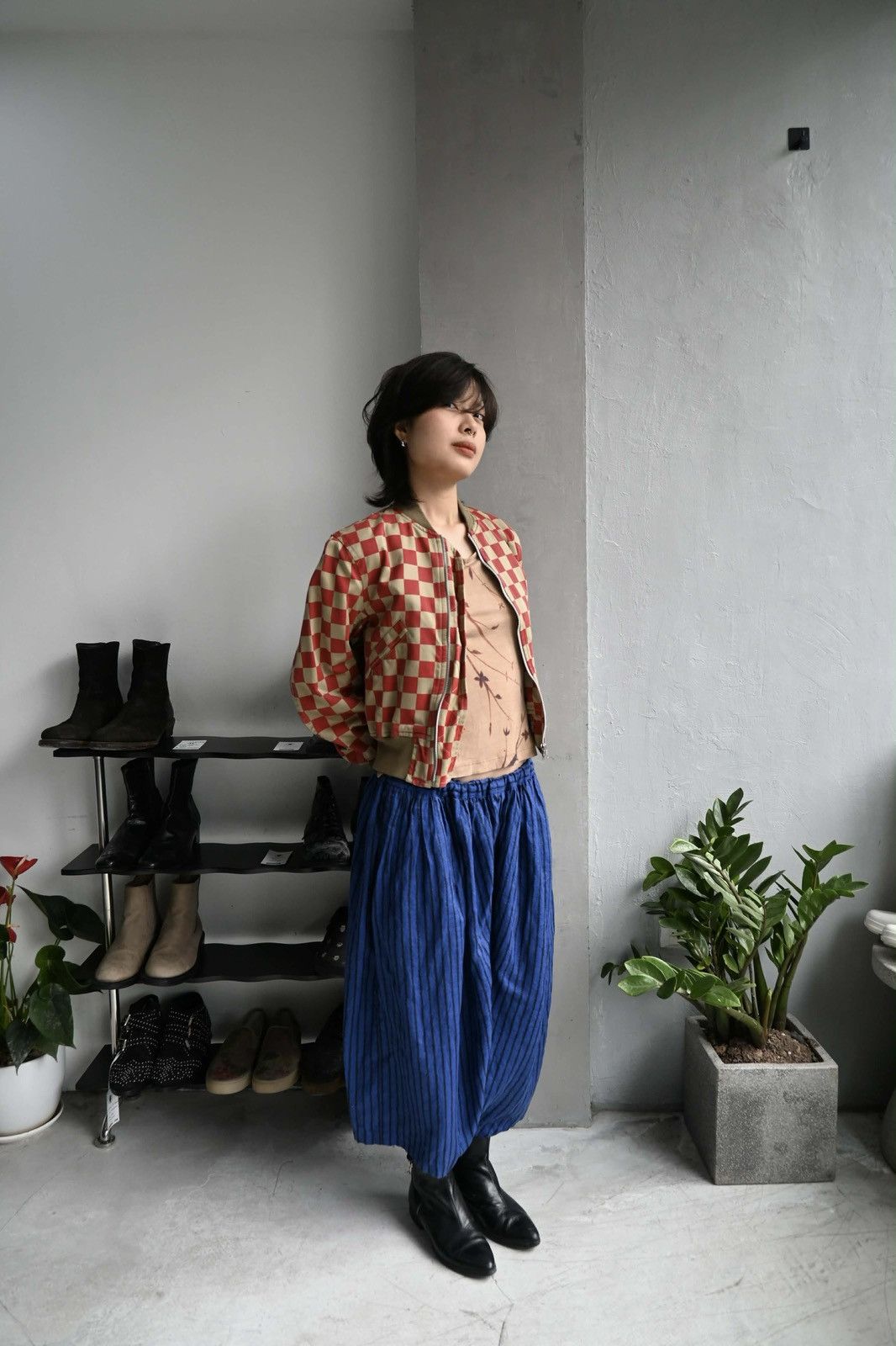 Comme des Garcons Comme des Garcons Robe de Chambre Checkered Bomber Jacket Size US M / EU 48-50 / 2 - 2 Thumbnail
