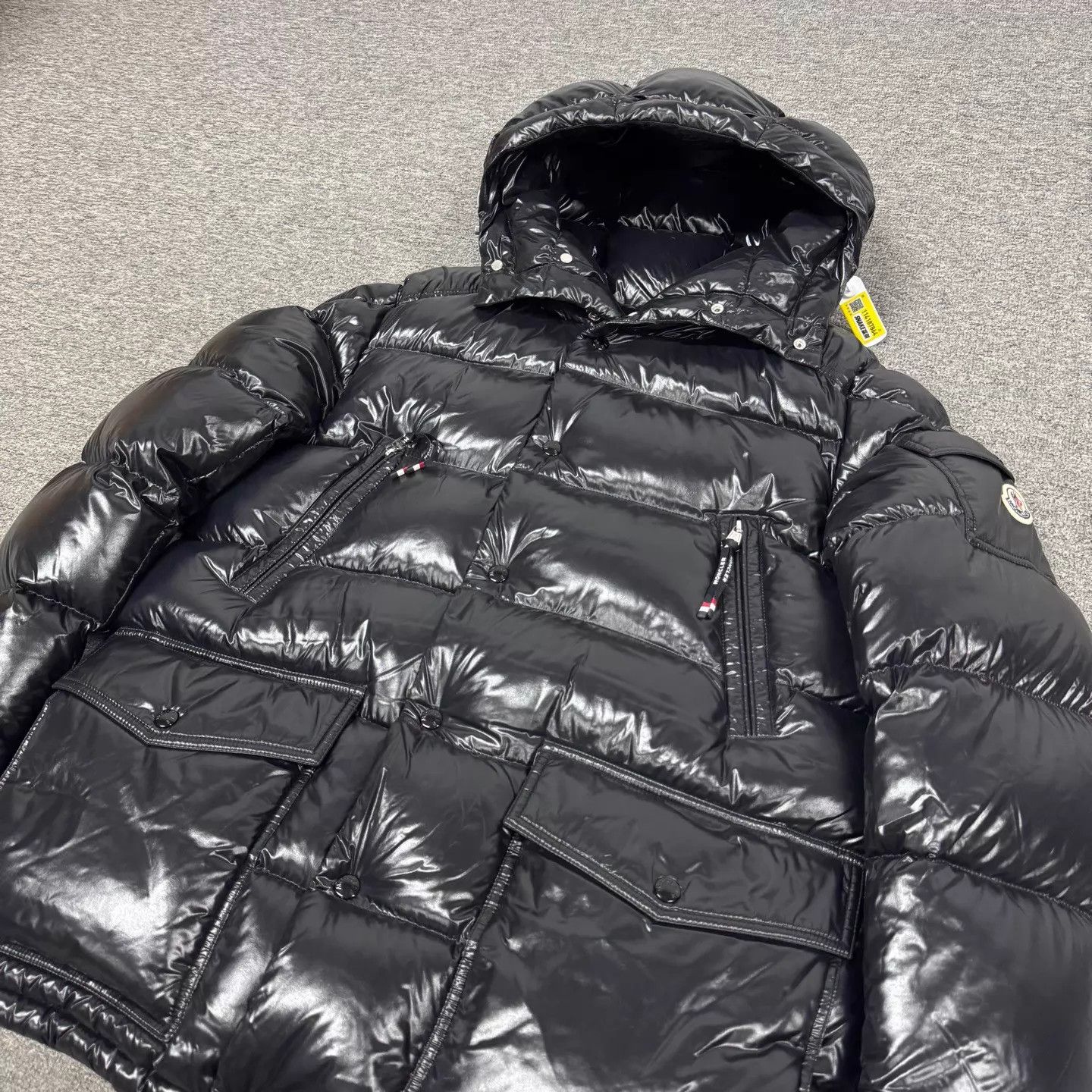 Moncler Moncler Chiablese Black Shiny Hooded Puffer 1 99N Size US S / EU 44-46 / 1 - 3 Thumbnail