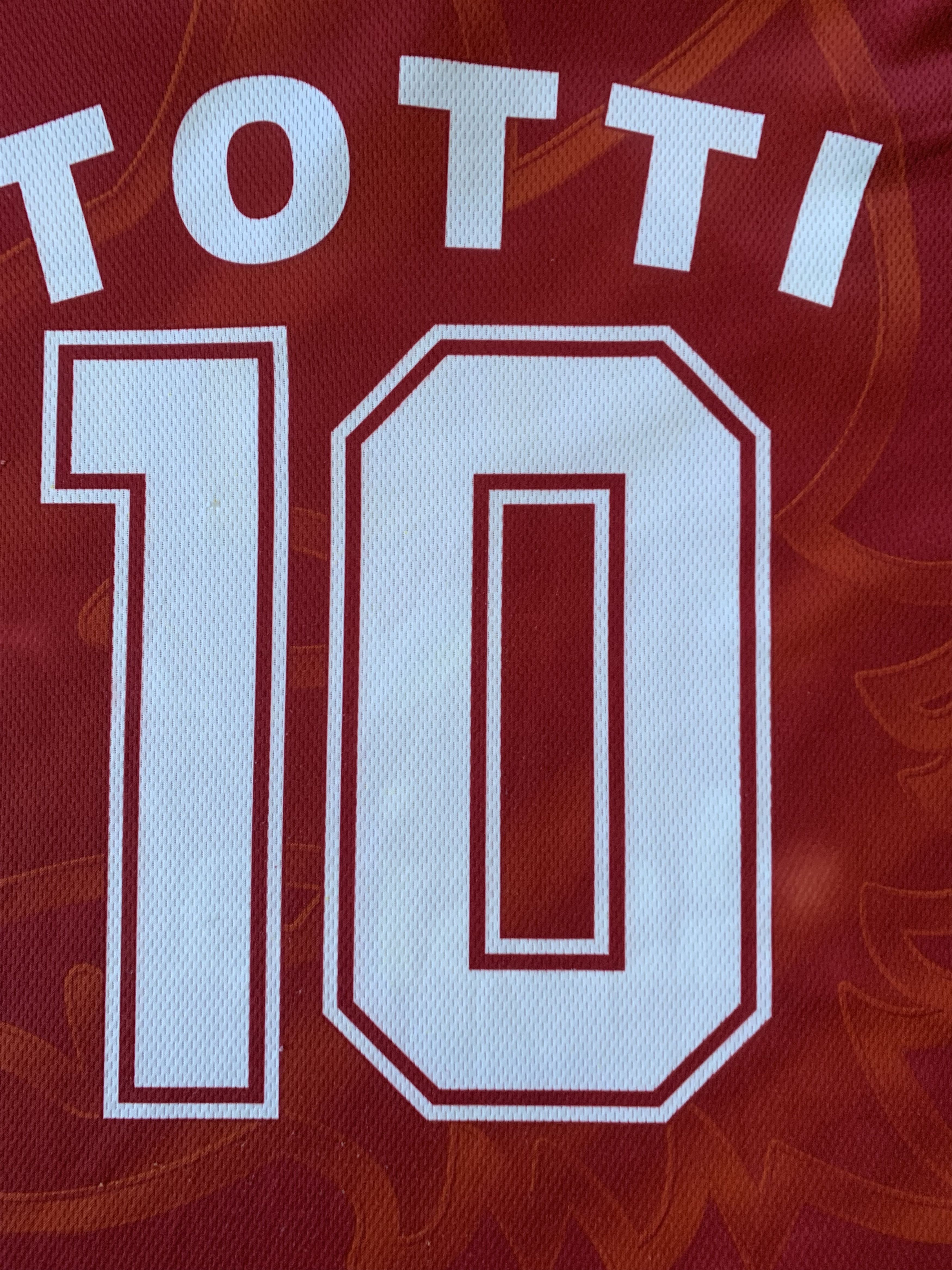 Other Mens Vintage AS Roma Totti Soccer Jersey Home Italy Size US M / EU 48-50 / 2 - 6 Thumbnail