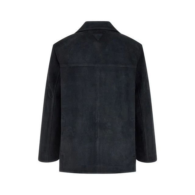 Prada PRADA Blue Suede Jacket New & Authentic (Men's size:L;) Size US L / EU 52-54 / 3 - 2 Thumbnail