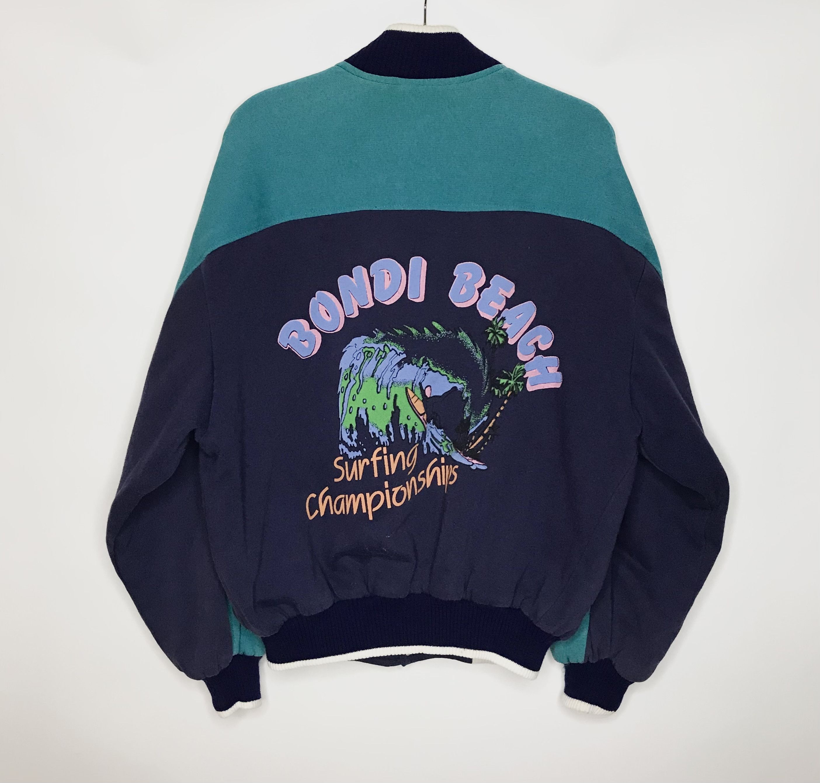 Vintage Bondi Beach Vintage Bomber Oxford Blue Surf Championship Size US L / EU 52-54 / 3 - 2 Thumbnail