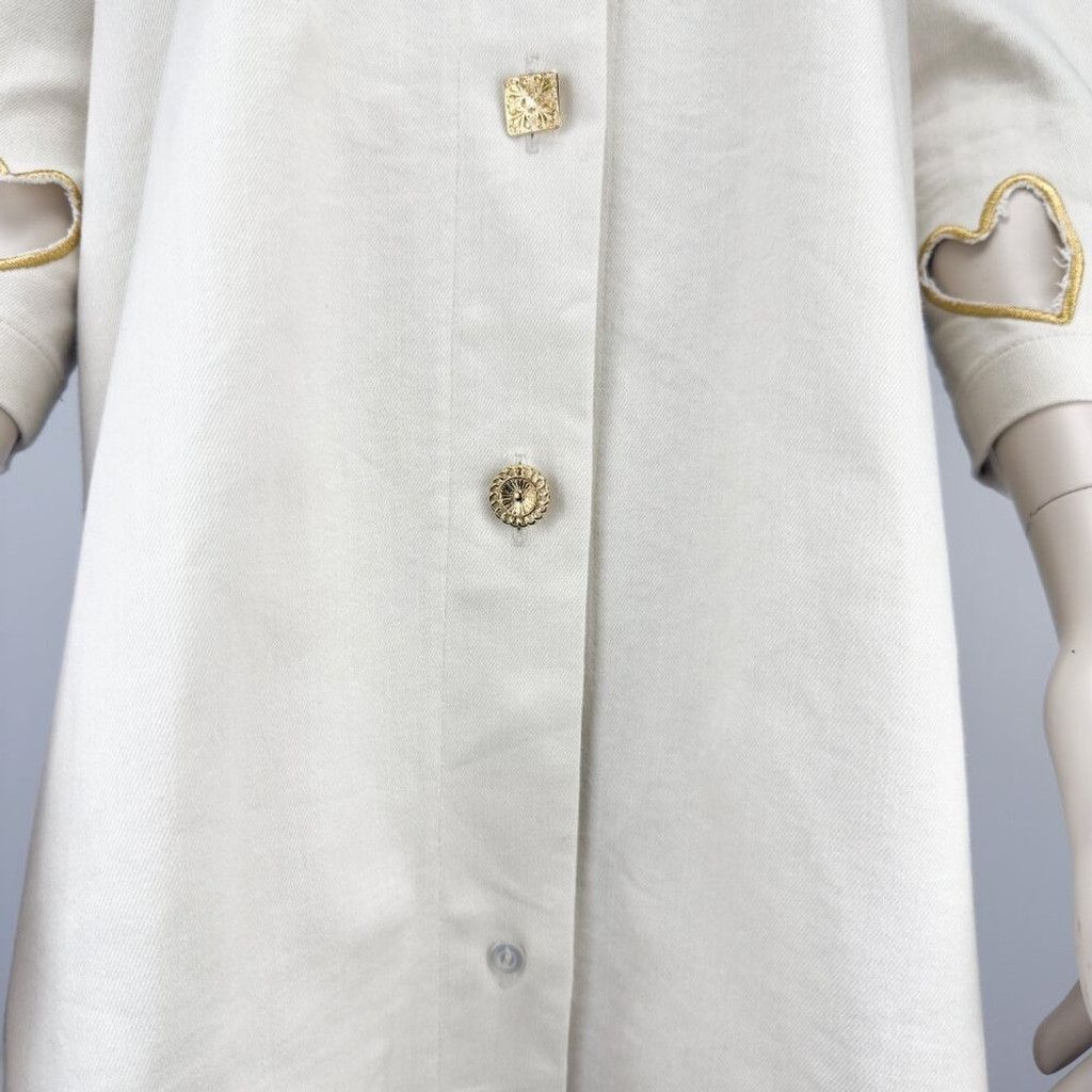 Other NOÉMIAH A-line High-end Button-up Cream Long Jacket Size M/L Size L / US 10 / IT 46 - 7 Thumbnail