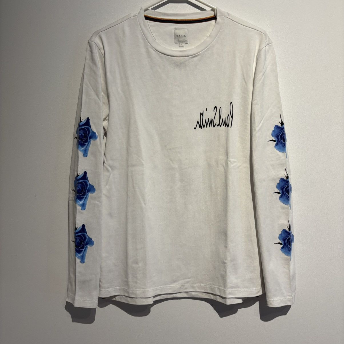 Paul Smith Paul Smith White Monarch Rose Long Sleeve T-Shirt Size US S / EU 44-46 / 1 - 1 Thumbnail