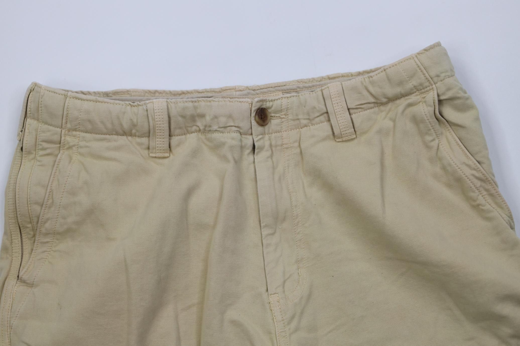 Lands' End Vintage 90s Y2K Lands End Heavyweight Surplus Cargo Shorts Size US 34 / EU 50 - 2 Thumbnail