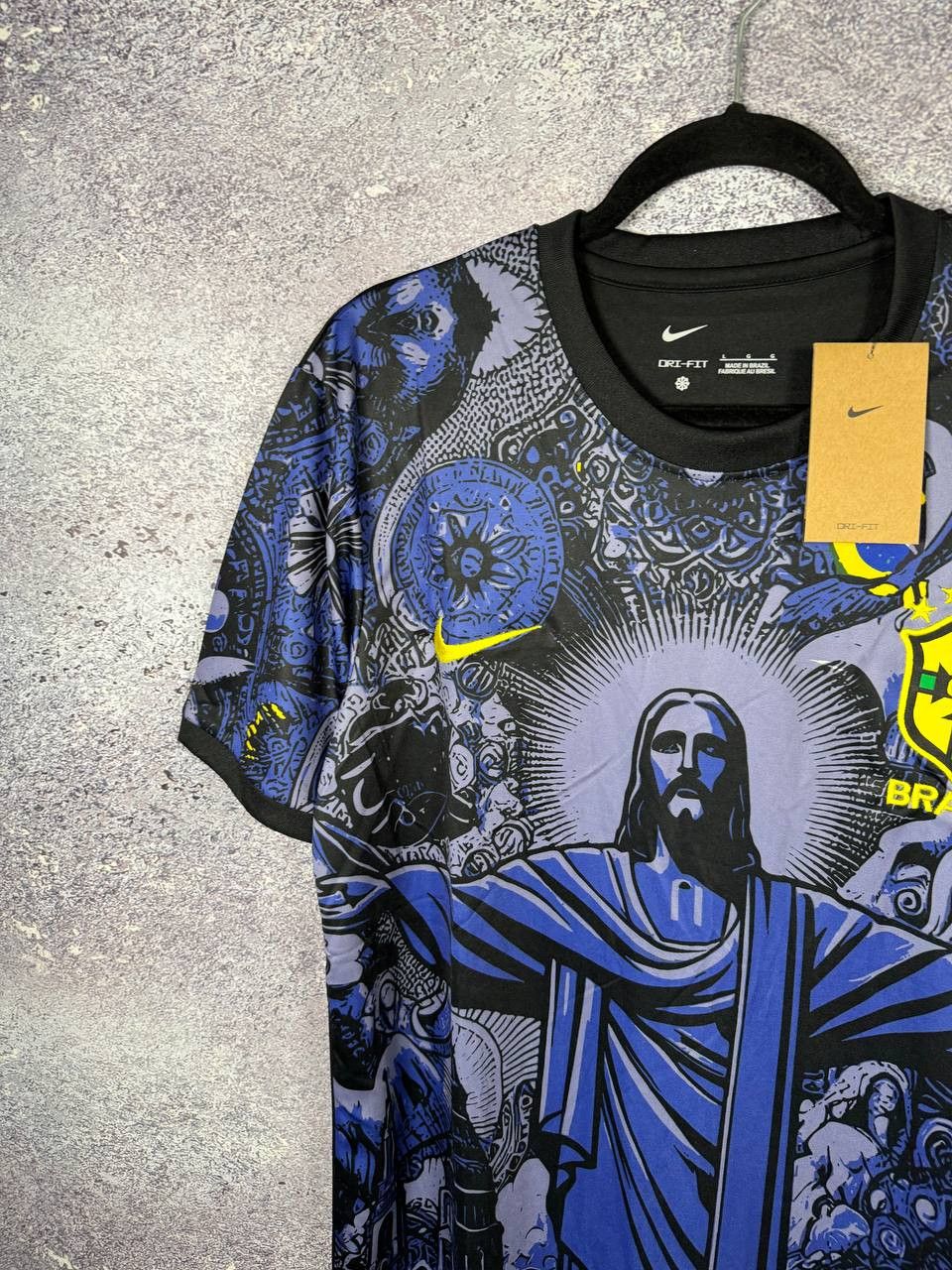 Other Brazil Rio de Janeiro Jesus AOP Fan Soccer Jersey Blokcore Size US L / EU 52-54 / 3 - 3 Thumbnail