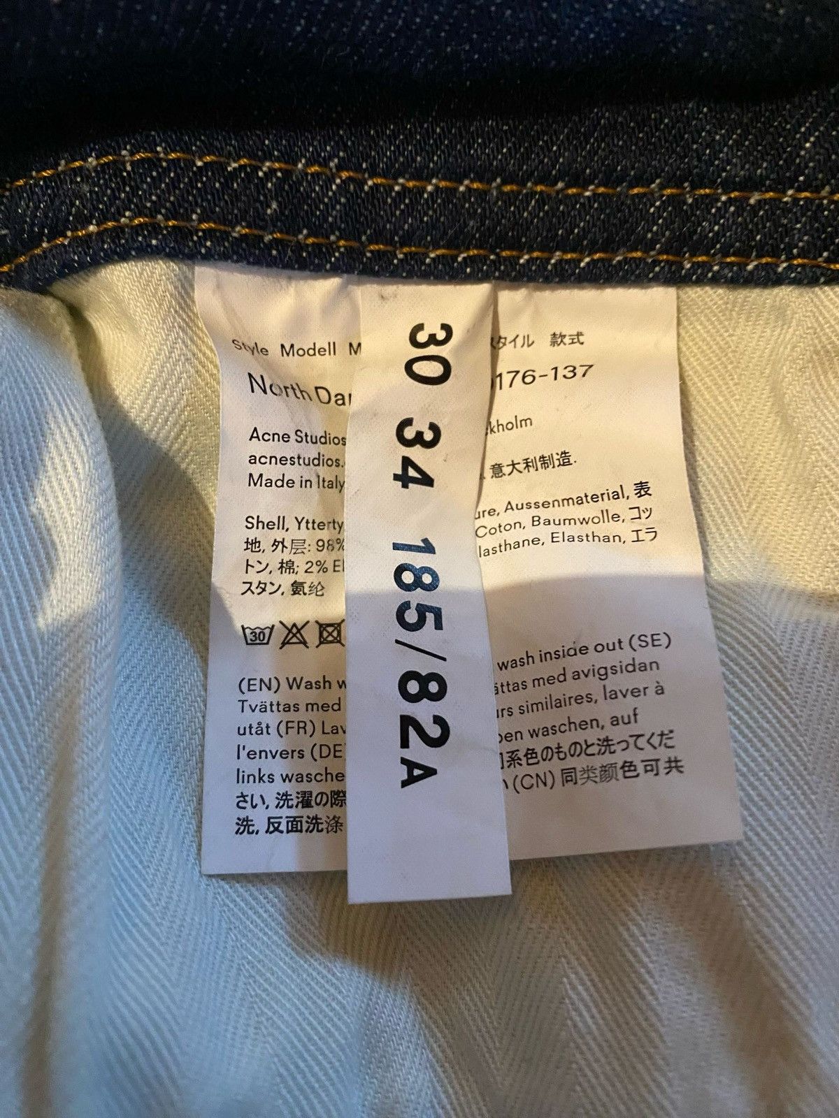 Acne Studios Acne Studios Blå Konst ‘North’ Slim Fit Women’s Jeans Size 30" / US 8 / IT 44 - 7 Thumbnail