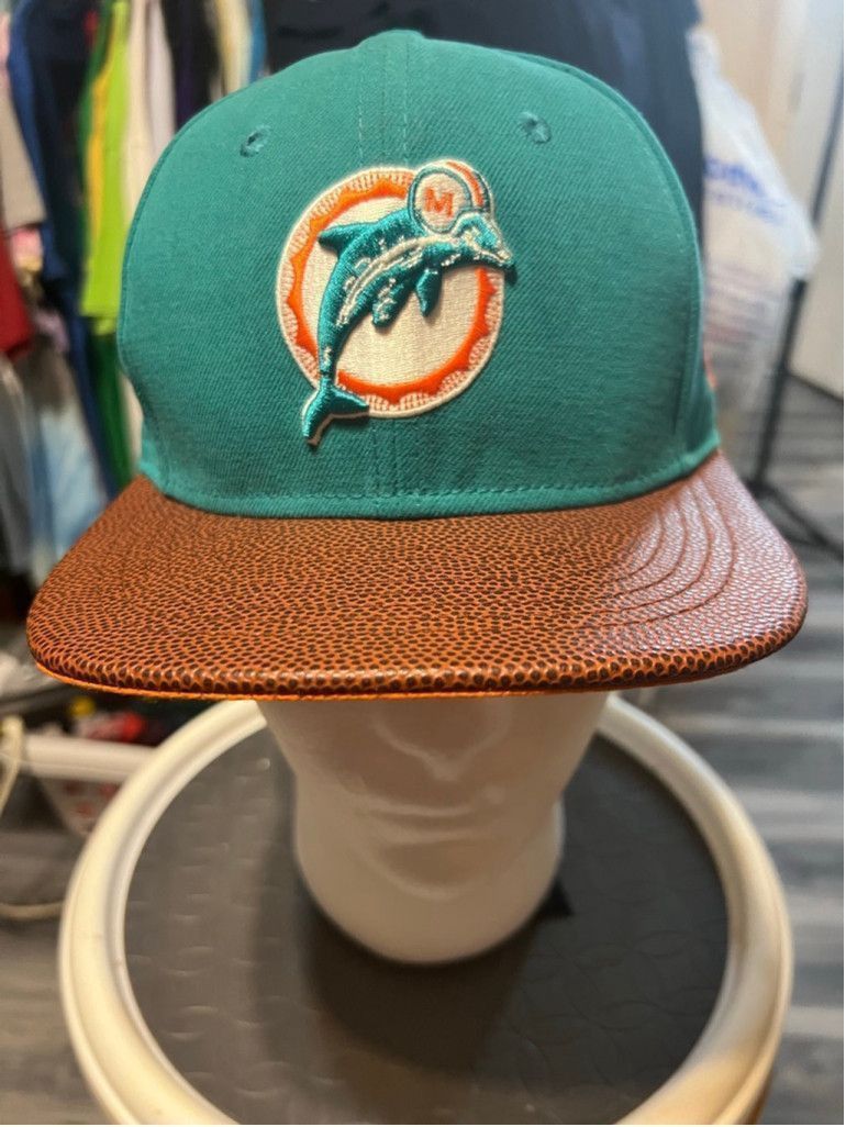 New Era New Era Miami Dolphins NFL Snapback Hat Size 7 1/4 Size ONE SIZE - 1 Thumbnail