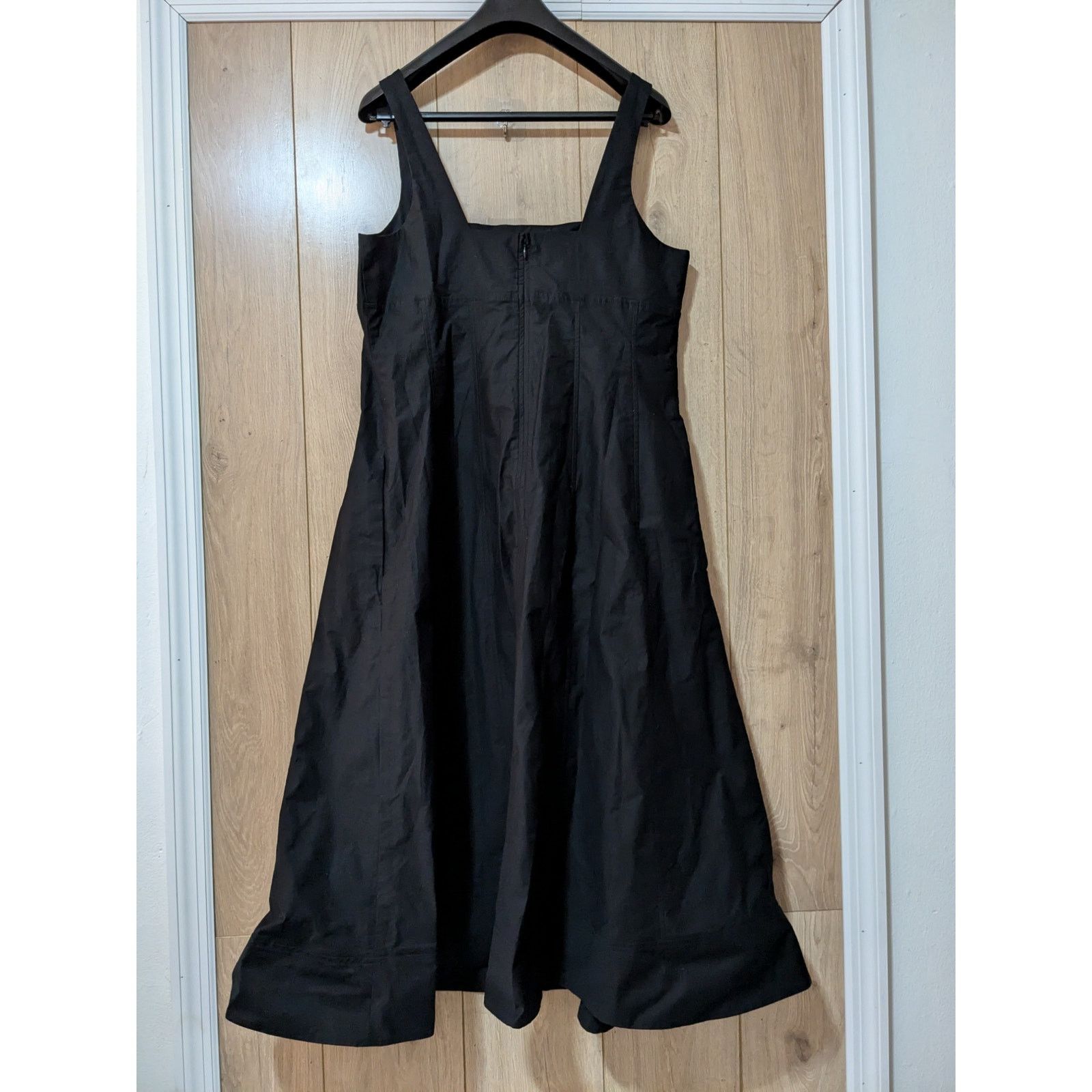 Banana Republic Banana Republic -Cotton-Satin Midi Dress / 16 / Black / NWT Size XXL / US 16-18 / IT 52-54 - 3 Thumbnail