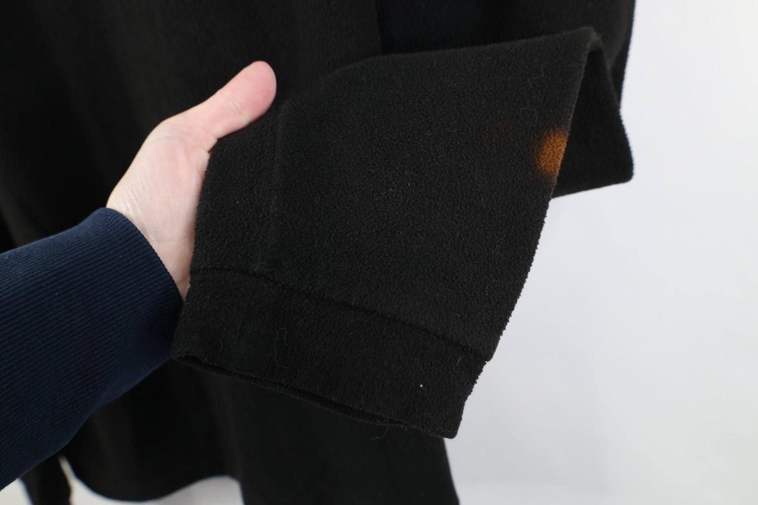 Vintage Vintage 90s Streetwear Distressed Blank Fleece Sweater Black Size US XL / EU 56 / 4 - 8 Thumbnail