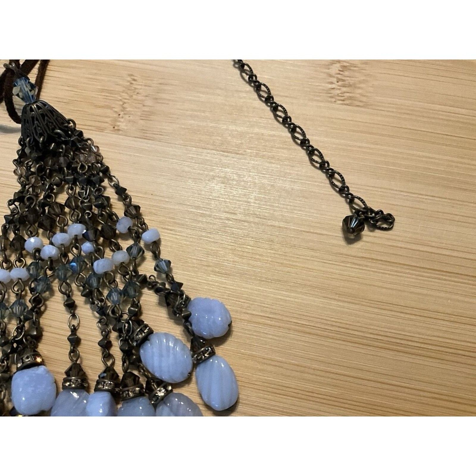 Other Tanzanite Stone, Leather Cord Liz Palacios Necklace. Signed Size ONE SIZE - 6 Thumbnail