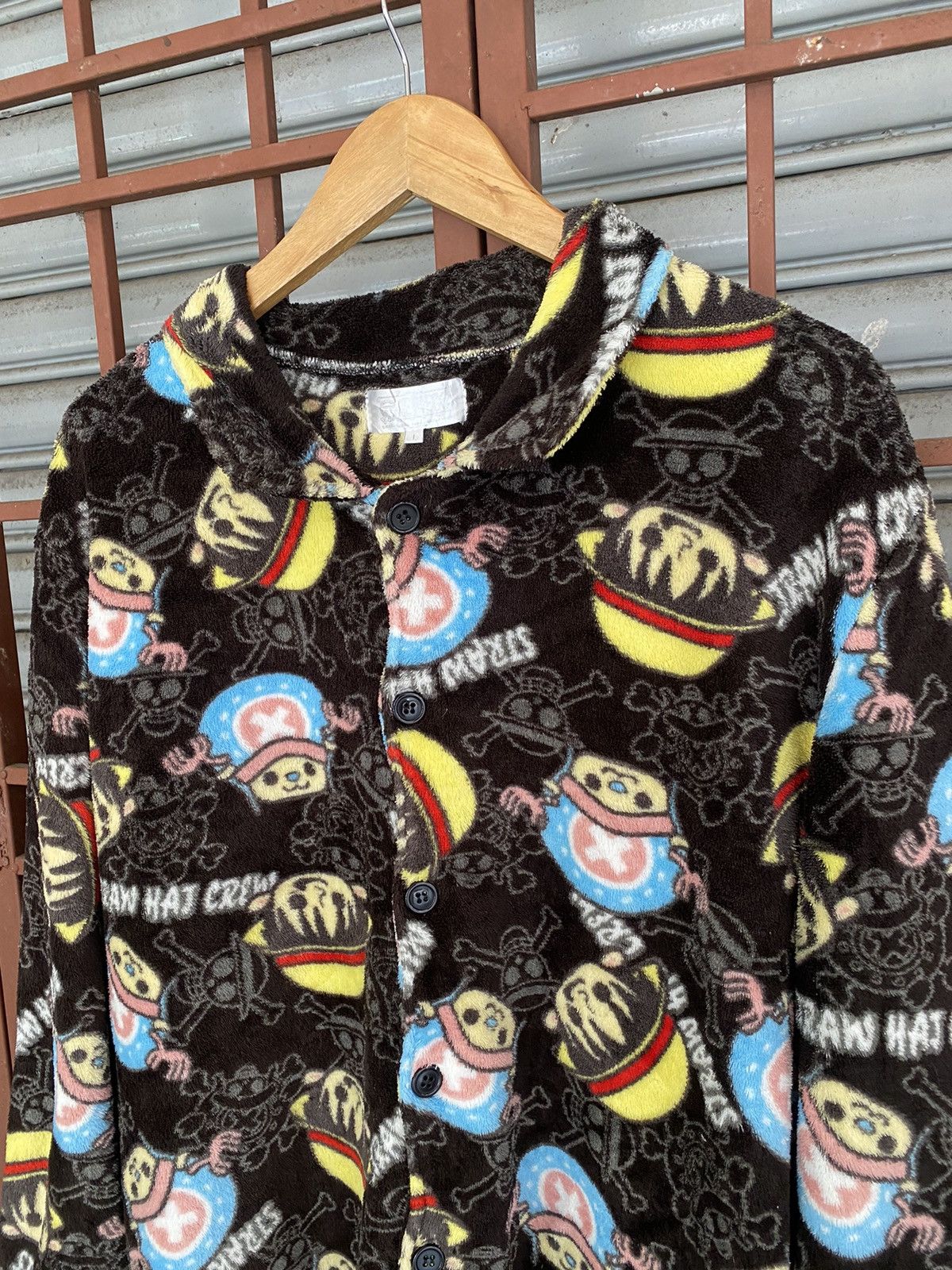 Anime × One Piece × Vintage Vintage Y2K AOP One Piece fleece sweatshirt Size US L / EU 52-54 / 3 - 3 Thumbnail
