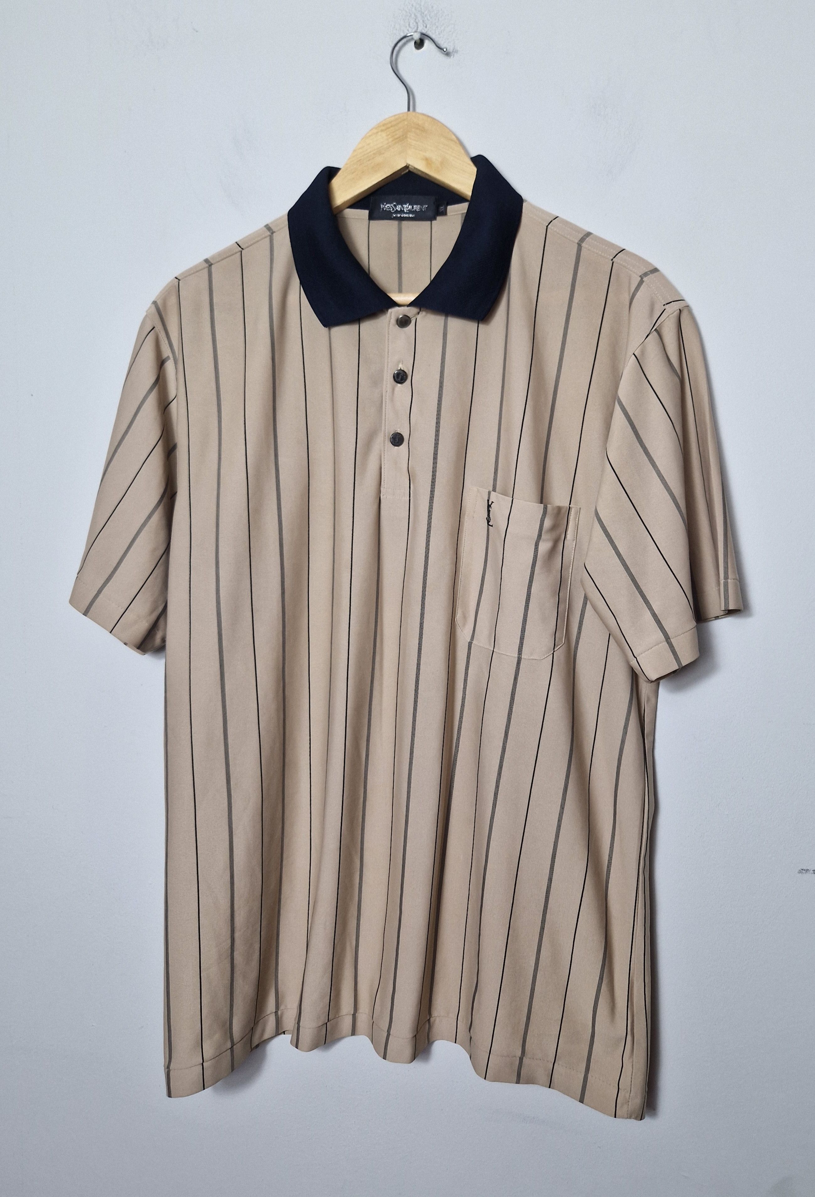 Yves Saint Laurent Yves Saint Laurent silk polo tee Size US XL / EU 56 / 4 - 1 Thumbnail