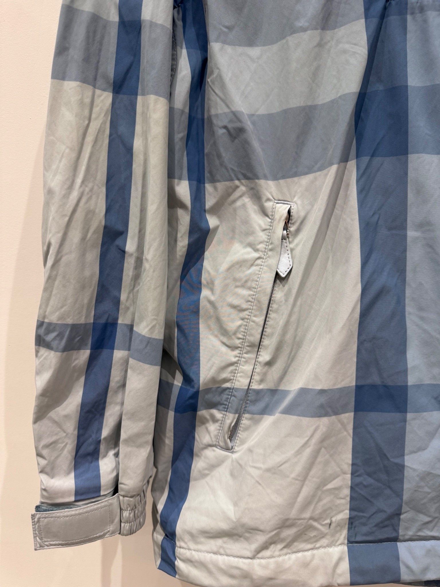 Burberry Burberry Check Packaway Half-Zip Hooded Jacket Blue Size US S / EU 44-46 / 1 - 5 Thumbnail