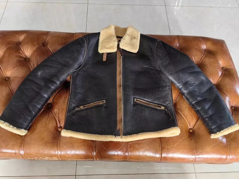 The Real McCoy's the real mccoys D-1 Pilot One-piece Fur and Leather Jacket Size US M / EU 48-50 / 2 - 1 Thumbnail
