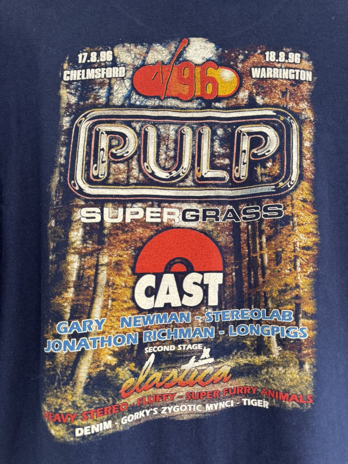 Band Tees Vintage 90’s Pulp Diferent Class, Oasis, Supergrass Tour Tee Size US XL / EU 56 / 4 - 7 Thumbnail