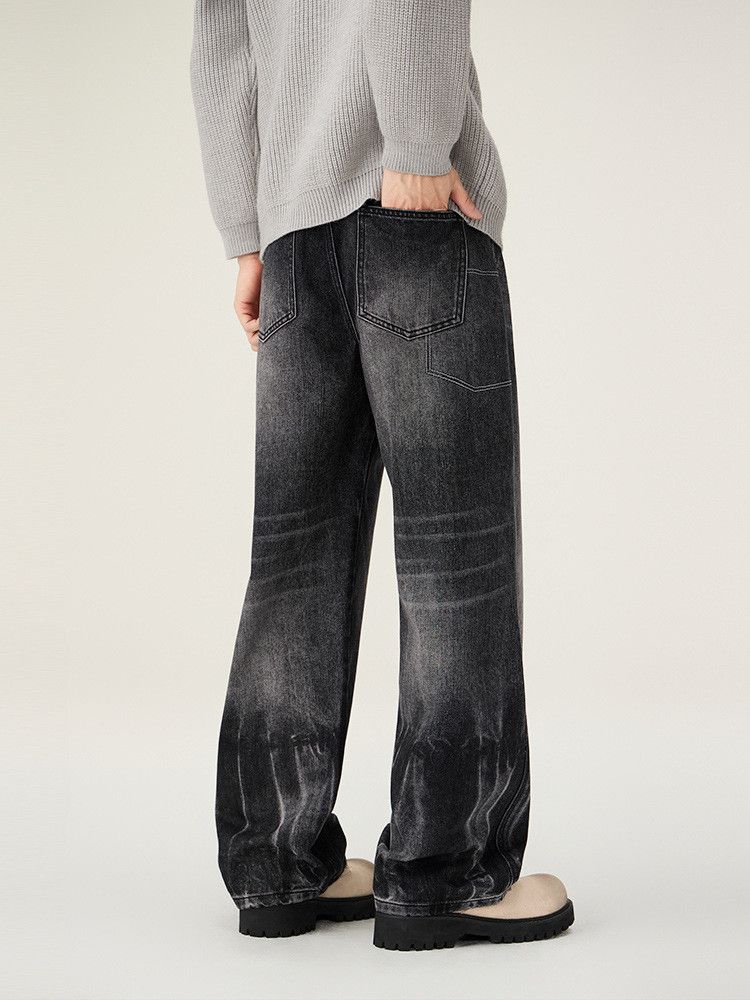 Vintage Men's Retro American High-Street Gradient Denim Jeans Size US 32 / EU 48 - 4 Thumbnail