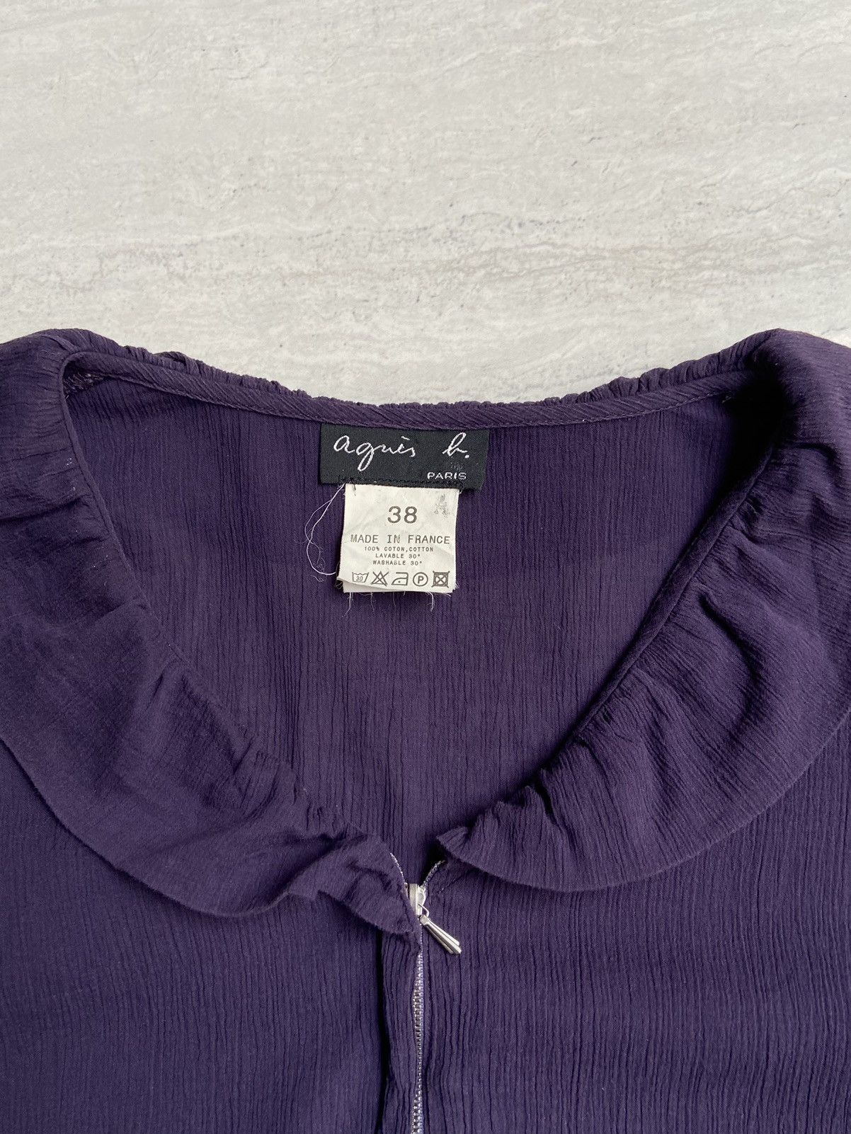 agnes b. AGNES B. Purple Blouse Size XS / US 0-2 / IT 36-38 - 10 Thumbnail