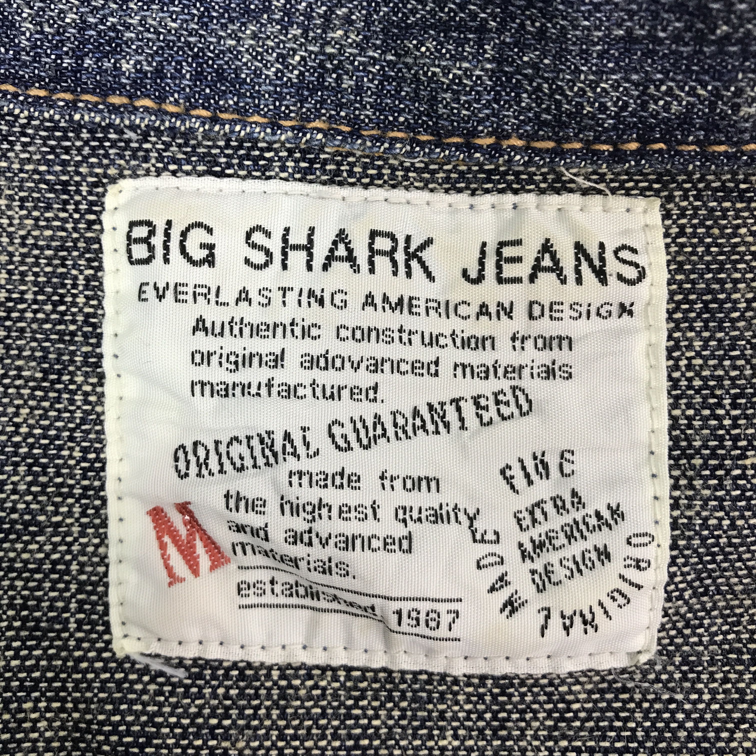 Japanese Brand big shark jeans japan paint design denim button jacket Size US M / EU 48-50 / 2 - 10 Thumbnail