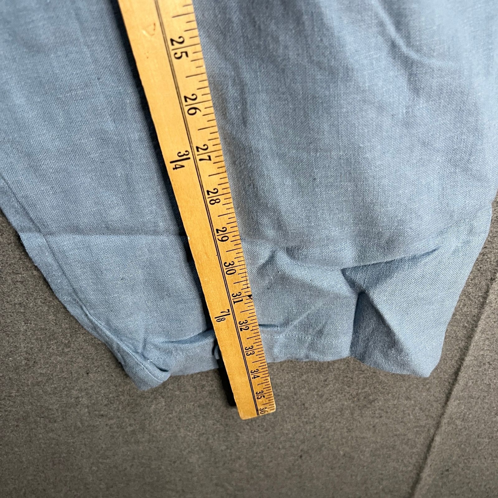Other Susan Graver Pure Easy Linen Utility Crop Pant Faded Size 34" / US 12 / IT 48 - 4 Thumbnail