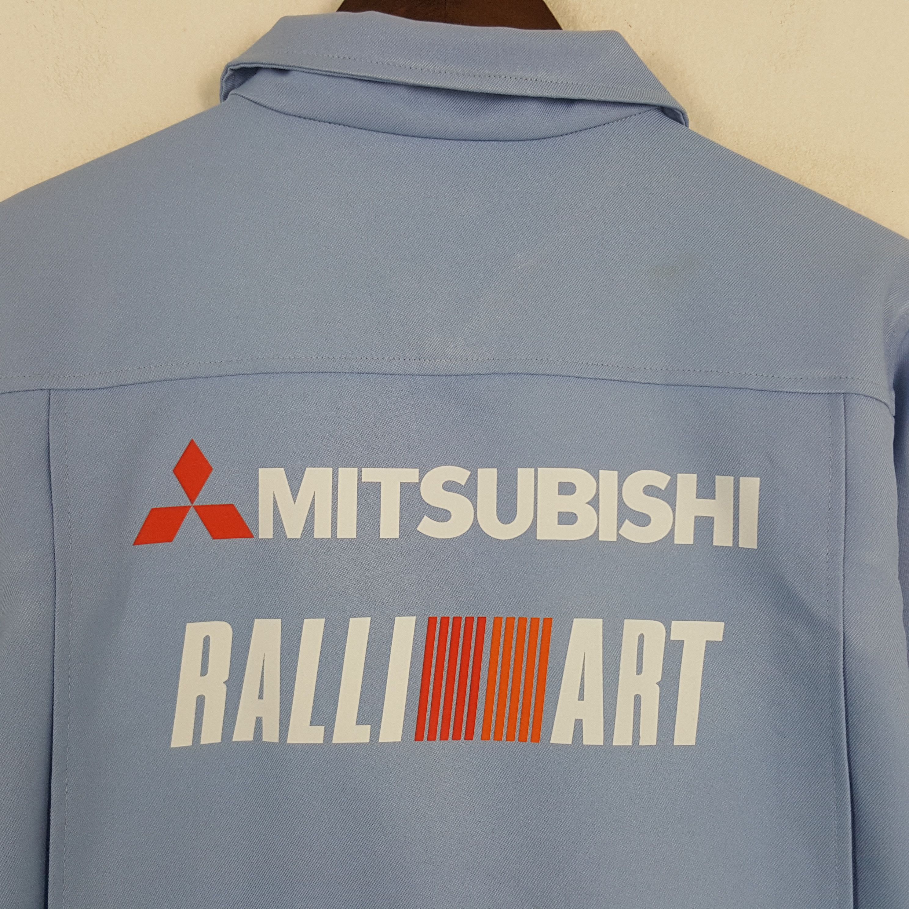 Japanese Brand × Vintage Vintage Mitsubishi RalliArt Racing Custom Art Worker Jacket Size S / US 4 / IT 40 - 2 Thumbnail