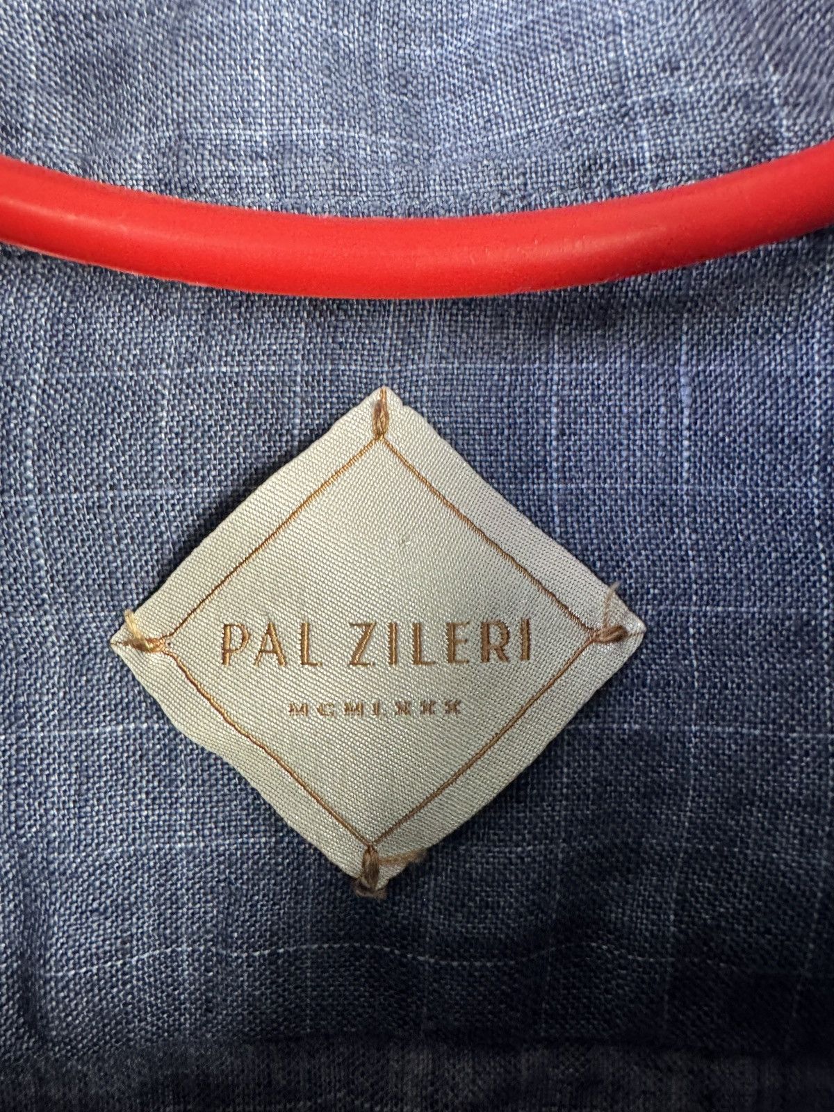 Pal Zileri Pal Zileri Linen Button Up Shirt Men’s Blue Long Sleeve Size US M / EU 48-50 / 2 - 6 Thumbnail