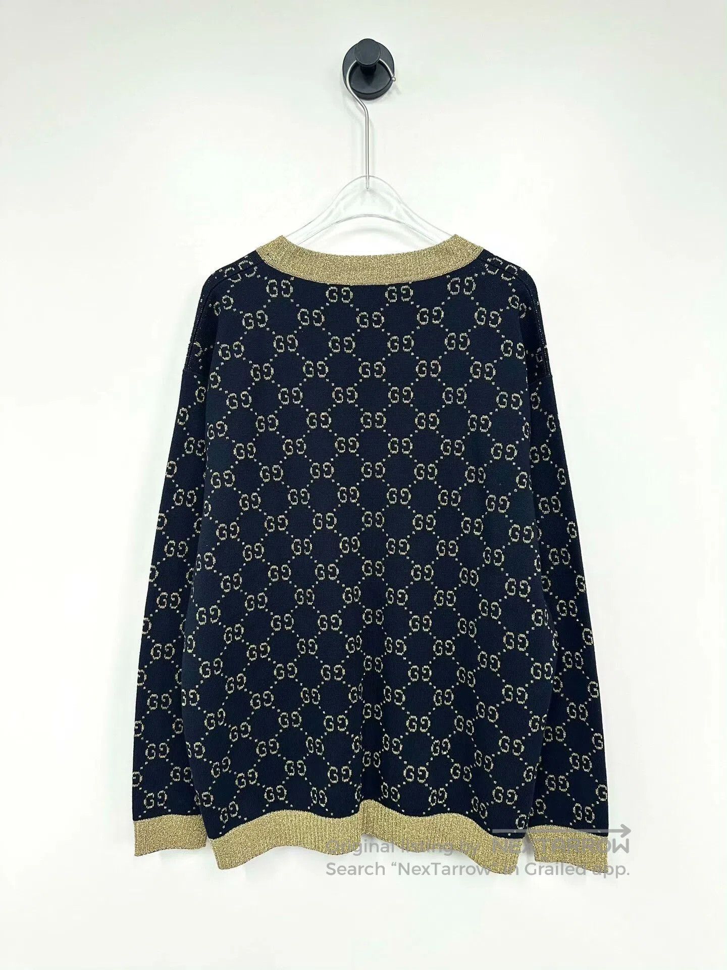 Gucci Gucci Black Gold Knit Cardigan M. Size M / US 6-8 / IT 42-44 - 2 Thumbnail