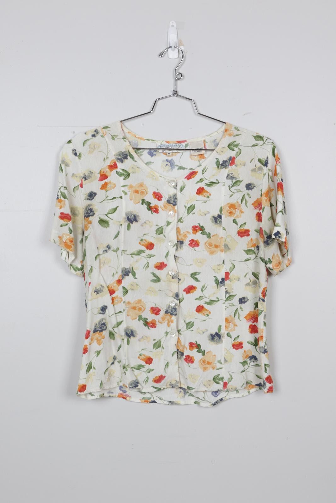Other 00's Caribbean Pacific Floral Graphic Blouse Size M / US 6-8 / IT 42-44 - 1 Thumbnail