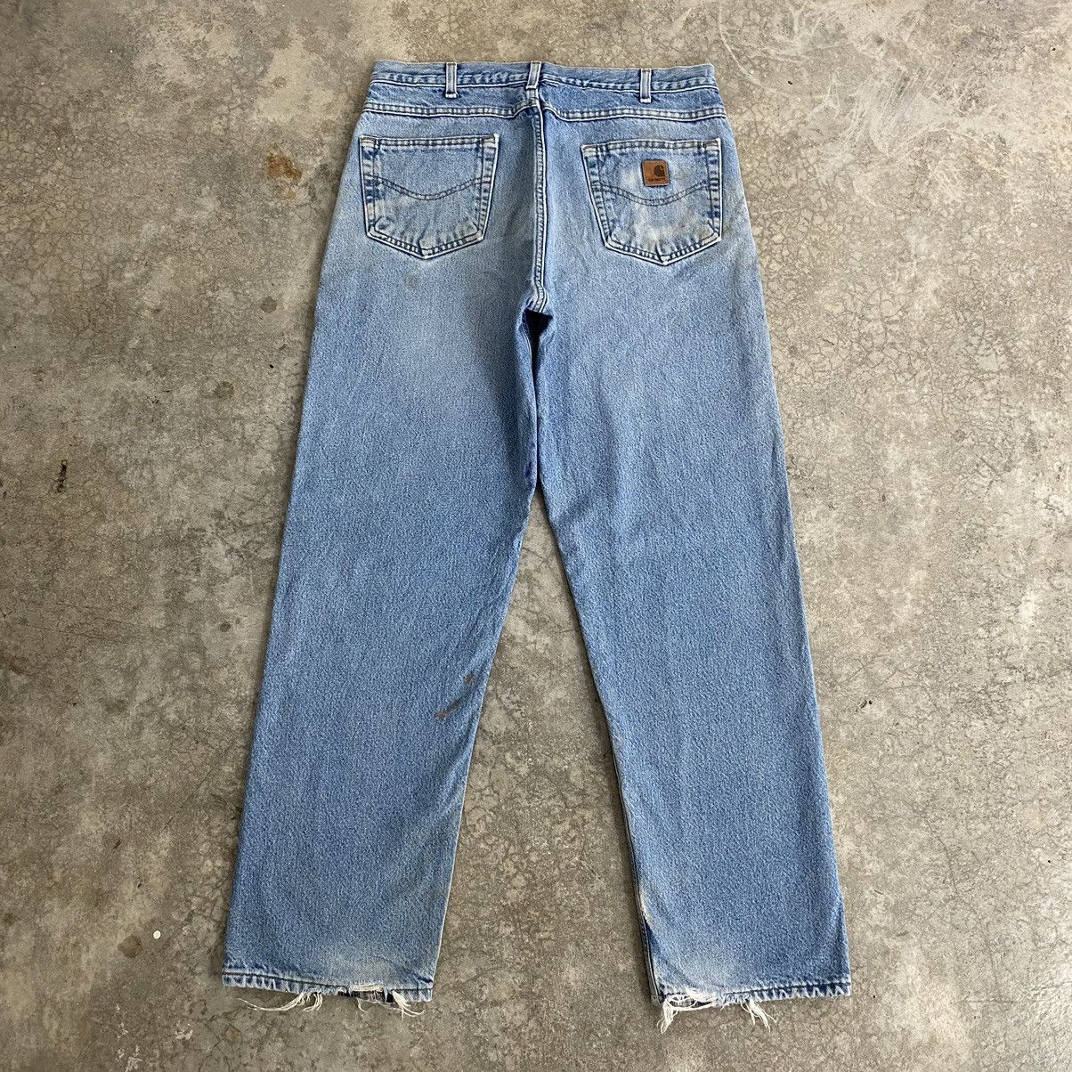 Carhartt VTG Carhartt Blanket Lined Relaxed Dirty Denim Jeans Size US 34 / EU 50 - 13 Thumbnail