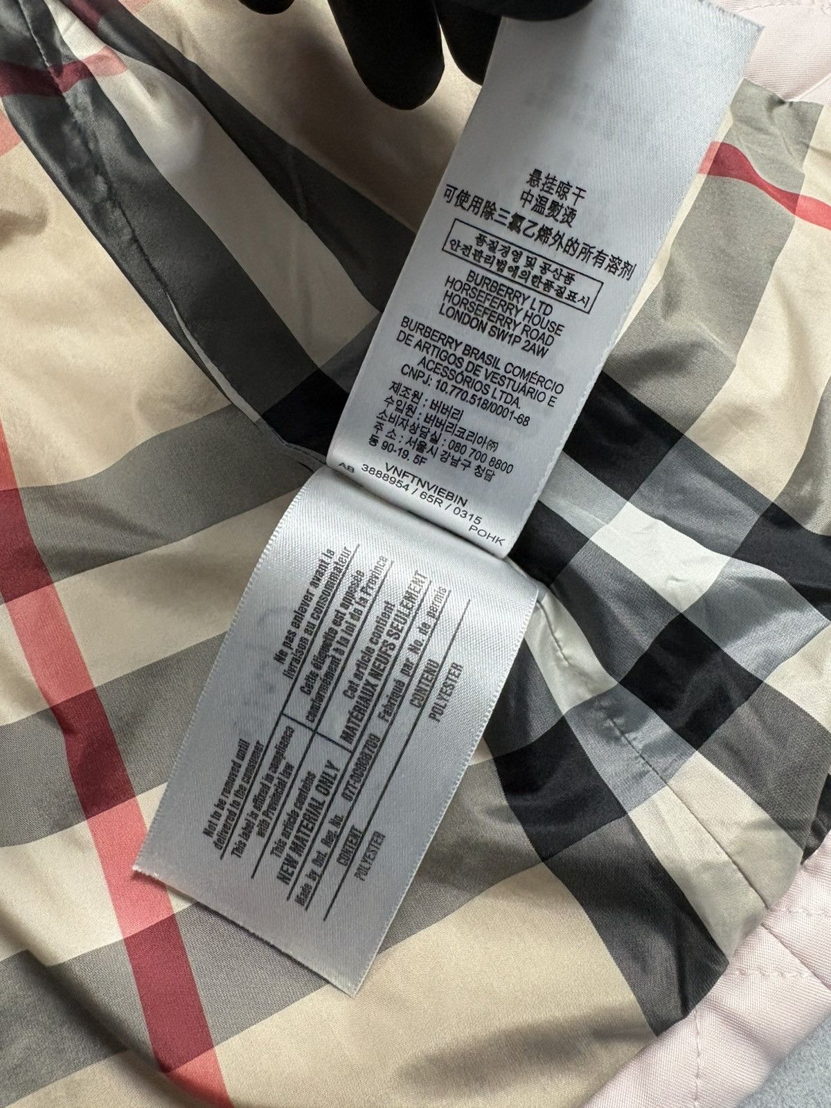 Burberry Burberry 3Y Children Quilted Jacket Nova Check Lining Pink Size XXS / US 00 / IT 34 - 15 Thumbnail