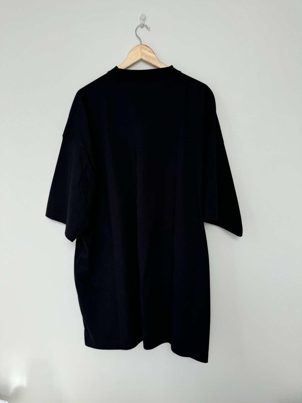 Balenciaga BALENCIAGA Black Oversized T-Shirt Size US M / EU 48-50 / 2 - 2 Thumbnail