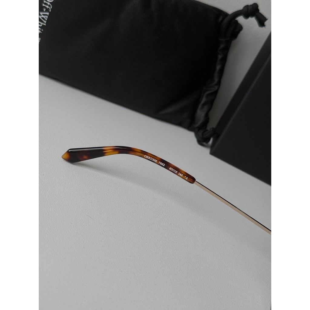 Off-White NEW Off White Miami Gold Metal Rimless Metal Sunglasses Size ONE SIZE - 5 Thumbnail