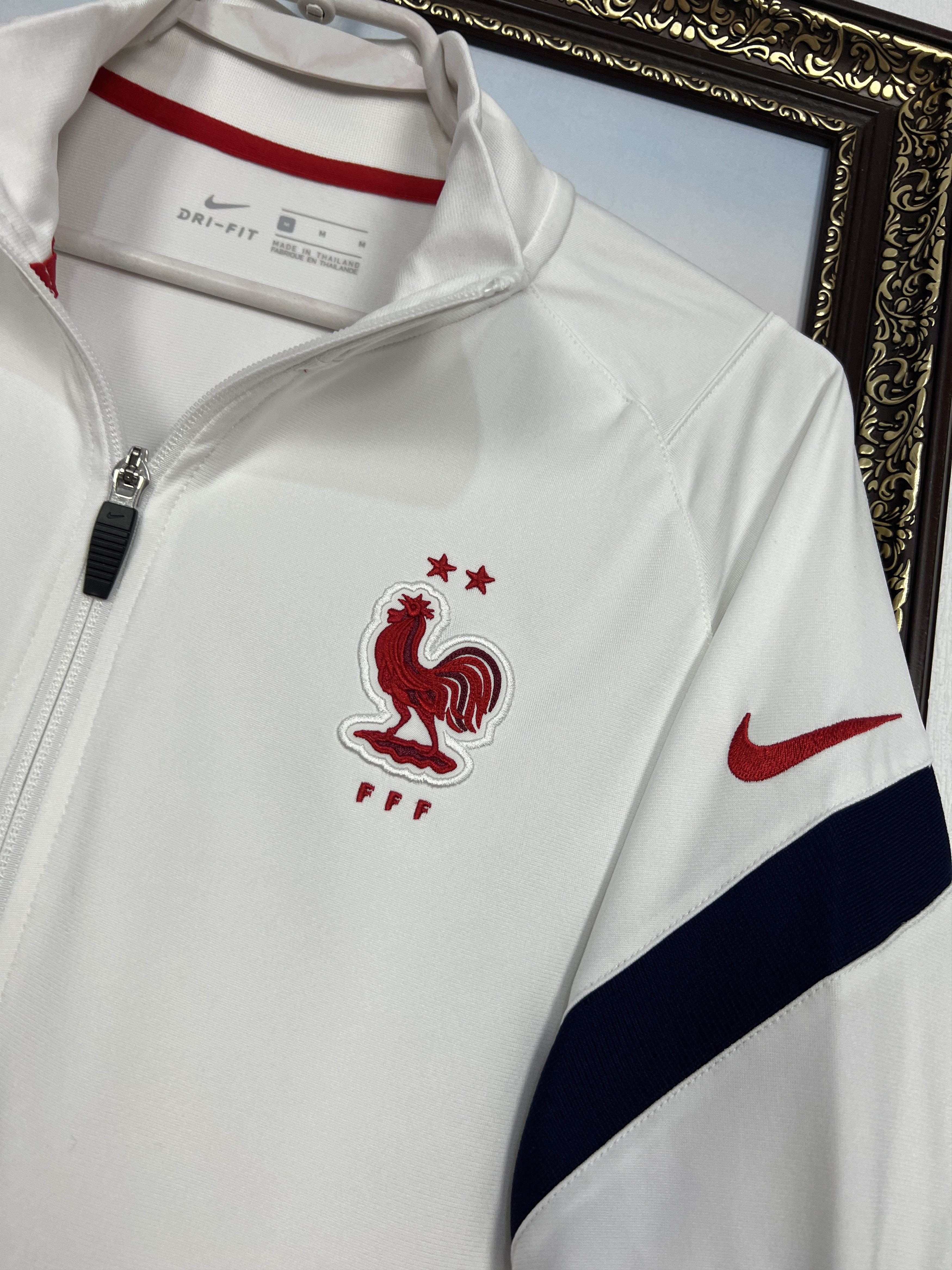 Nike France 2020 Pre Match Train Football Jacket Soccer White Size US M / EU 48-50 / 2 - 3 Thumbnail