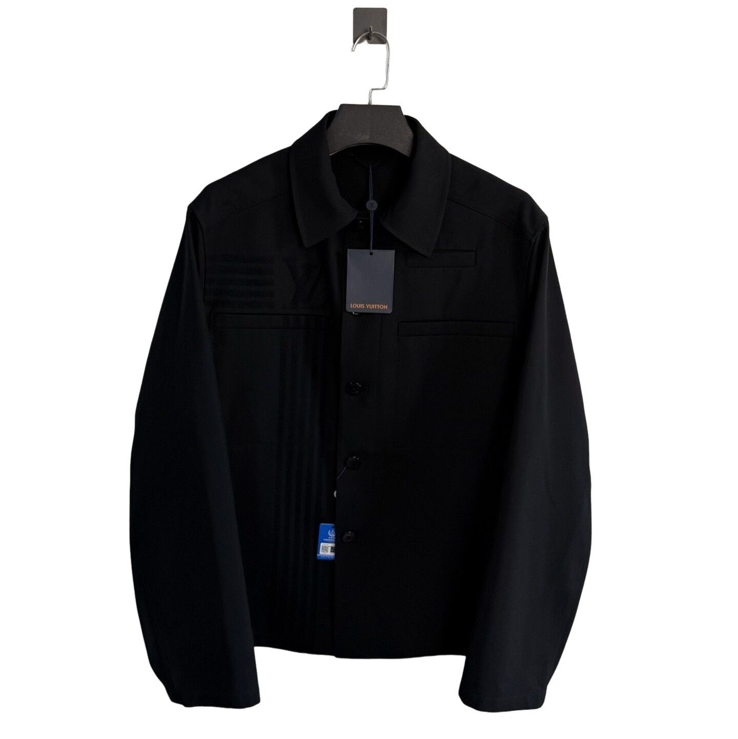 Louis Vuitton Louis Vuitton Flocked Logo Shirt Jacket Size 52 Size US L / EU 52-54 / 3 - 1 Thumbnail