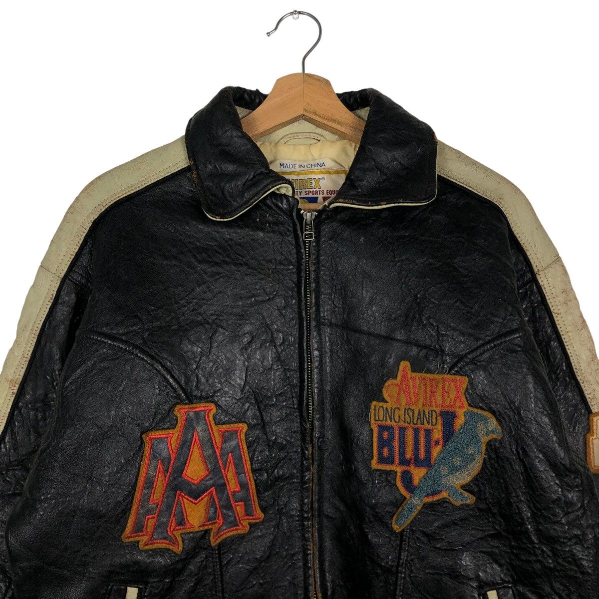 Avirex 🔥80’s Vintage Avirex Leather Varsity Jacket Size US S / EU 44-46 / 1 - 2 Thumbnail